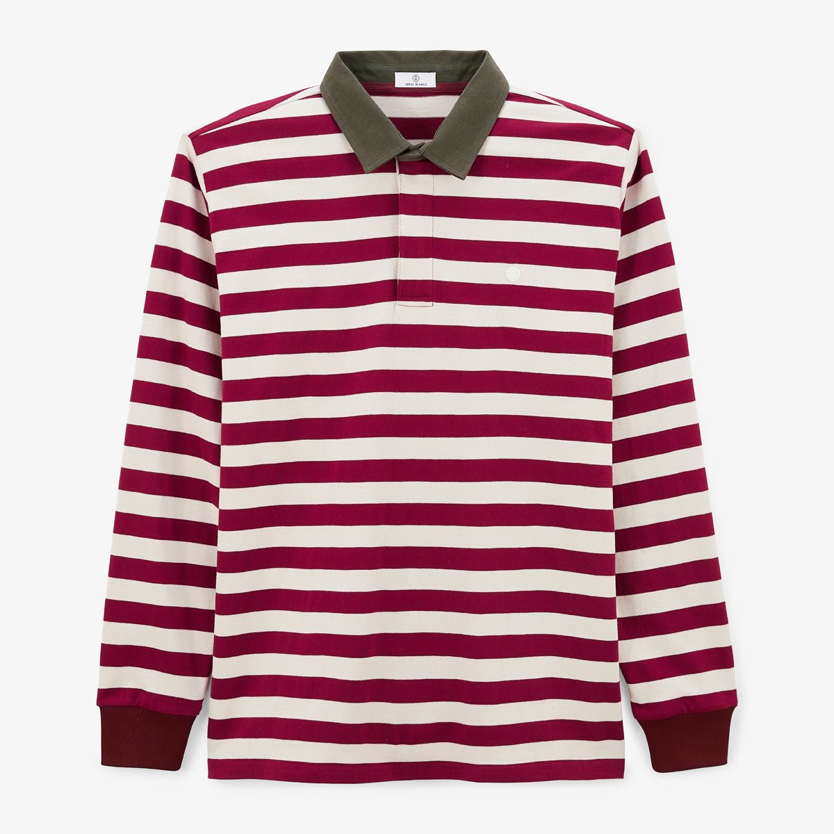 Long-sleeved rugby polo SERGE BLANCO Red