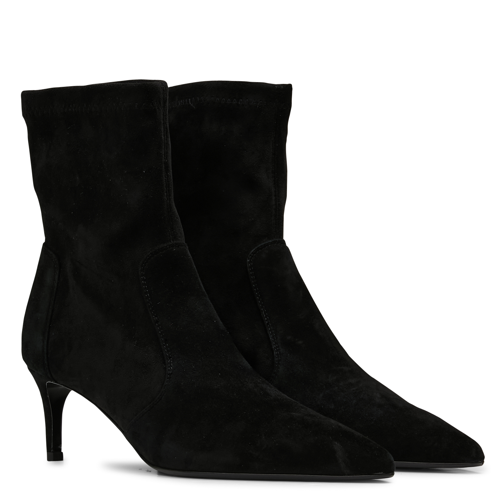 Bottines en cuir suède  MI/MAI Noir