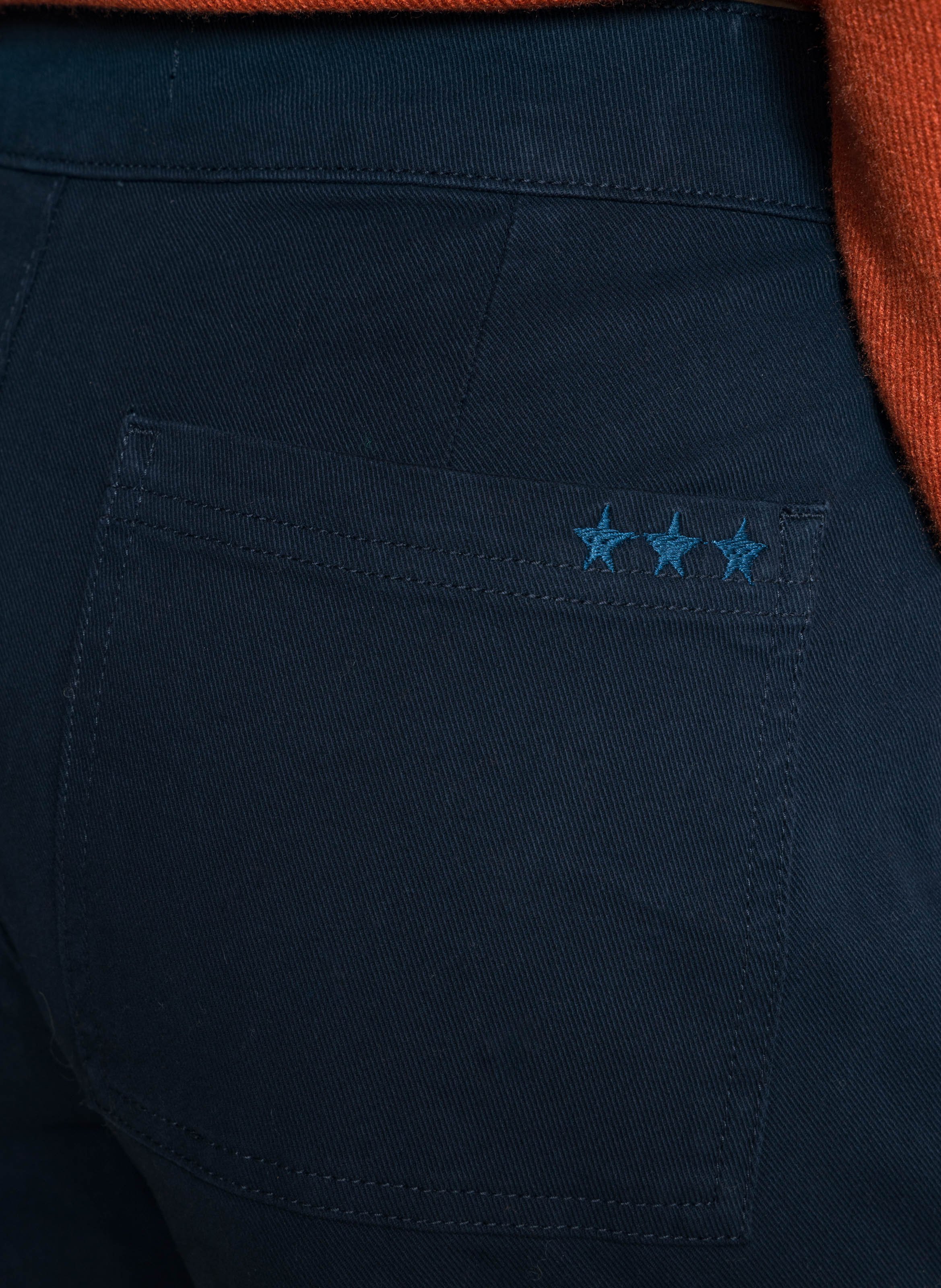 Pantalon large en coton mélangé SUD EXPRESS Bleu