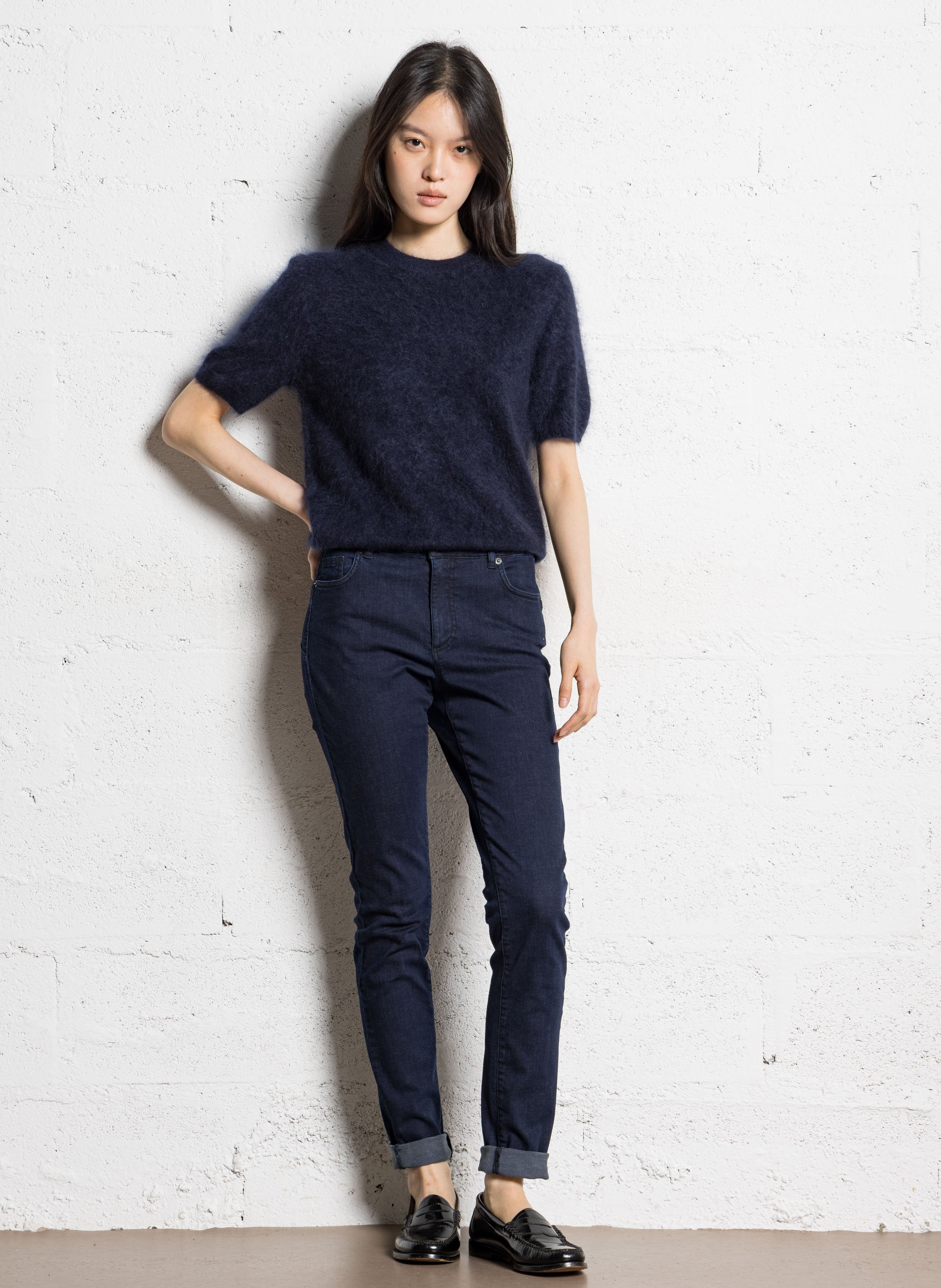 Skinny jeans - katoenblend IKKS Blauw