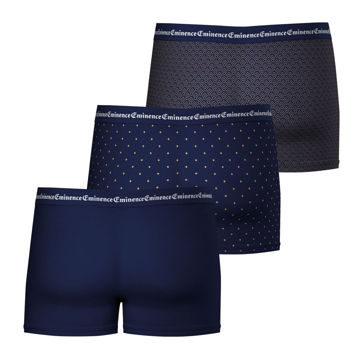 Boxer shorts, pack of 3, business EMINENCE Blue