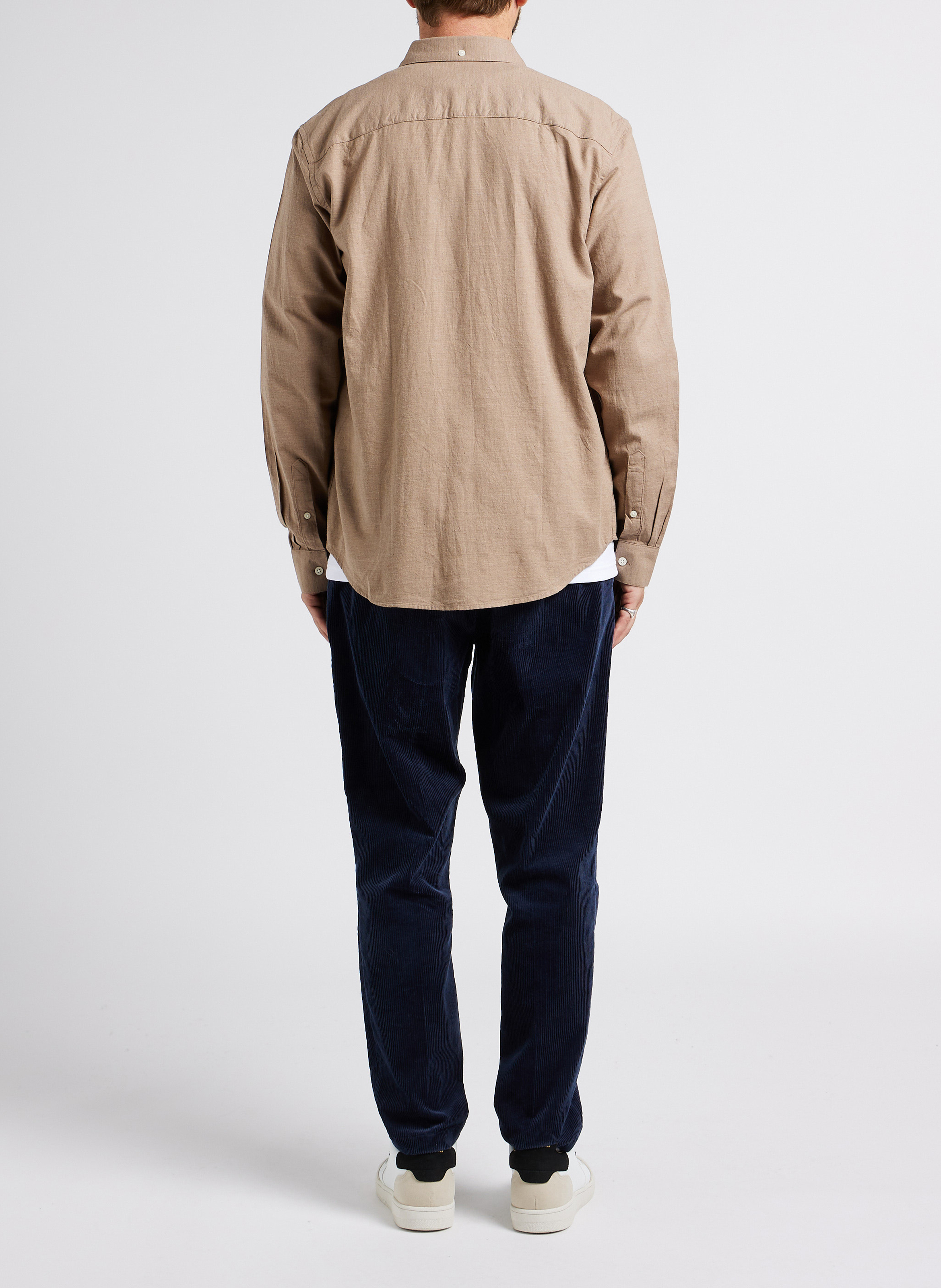 Chemise regular-fit en coton bio MINIMUM Beige