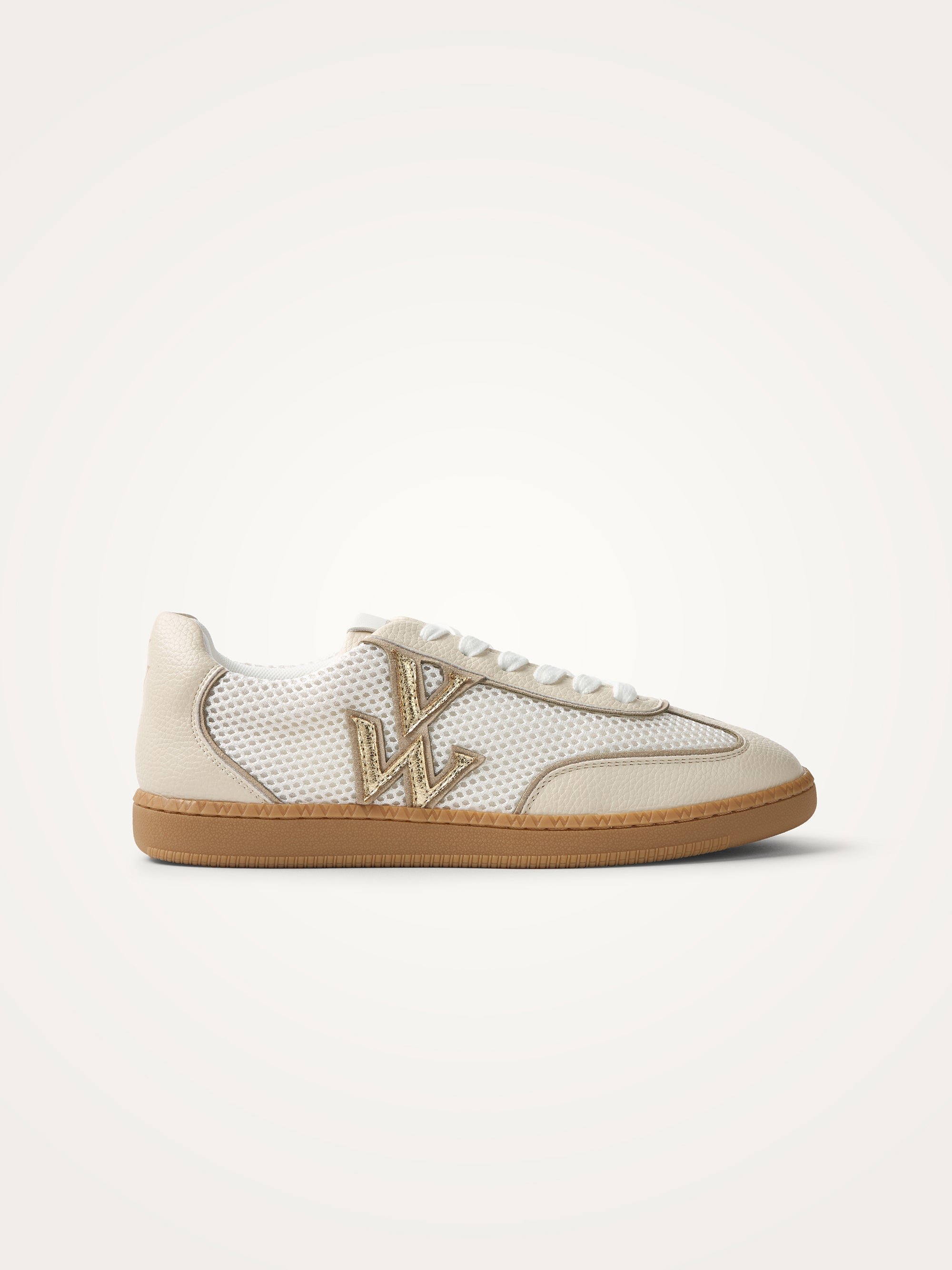 Sneakers with monogram on retro sole VANESSA WU Beige