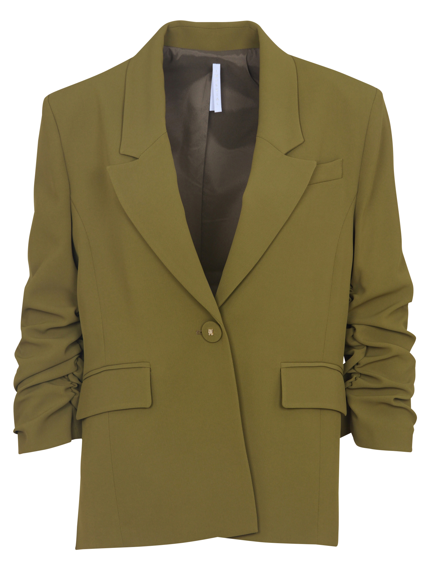 <em>Asymmetric blazer with tailored collar</em> IMPERIAL