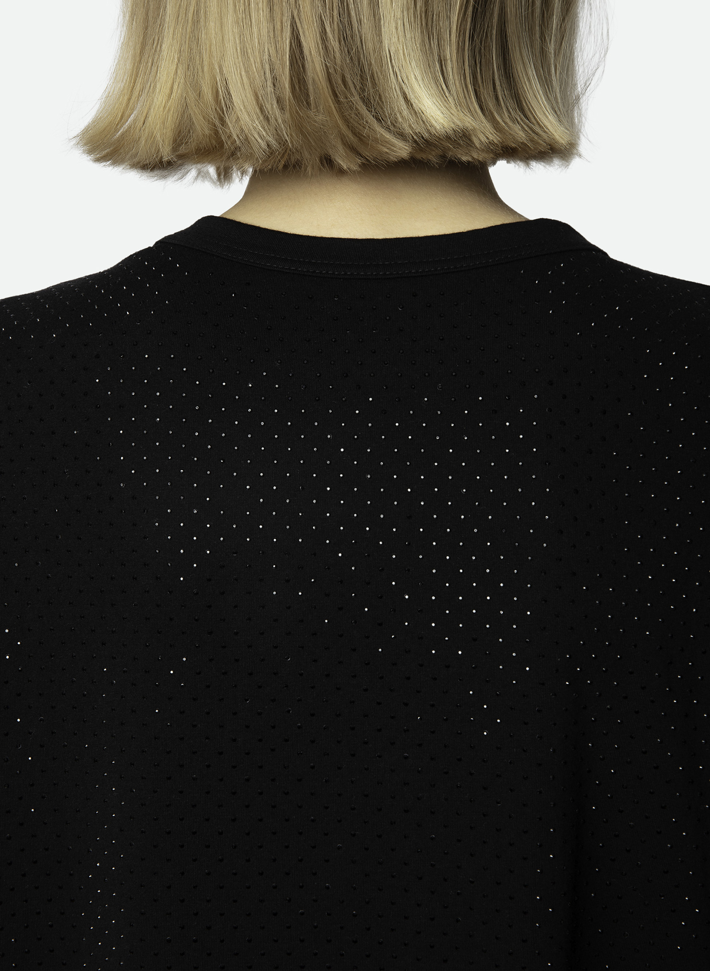 Tee-shirt à strass en coton ZADIG&VOLTAIRE Noir