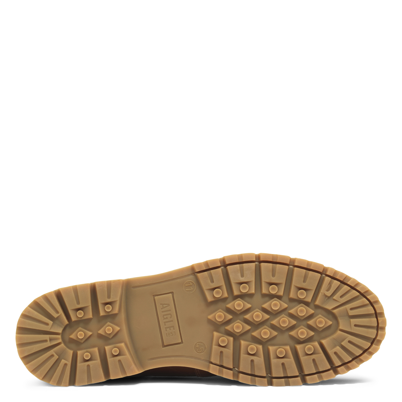 Mocassins à lacets en cuir uni AIGLE Marron