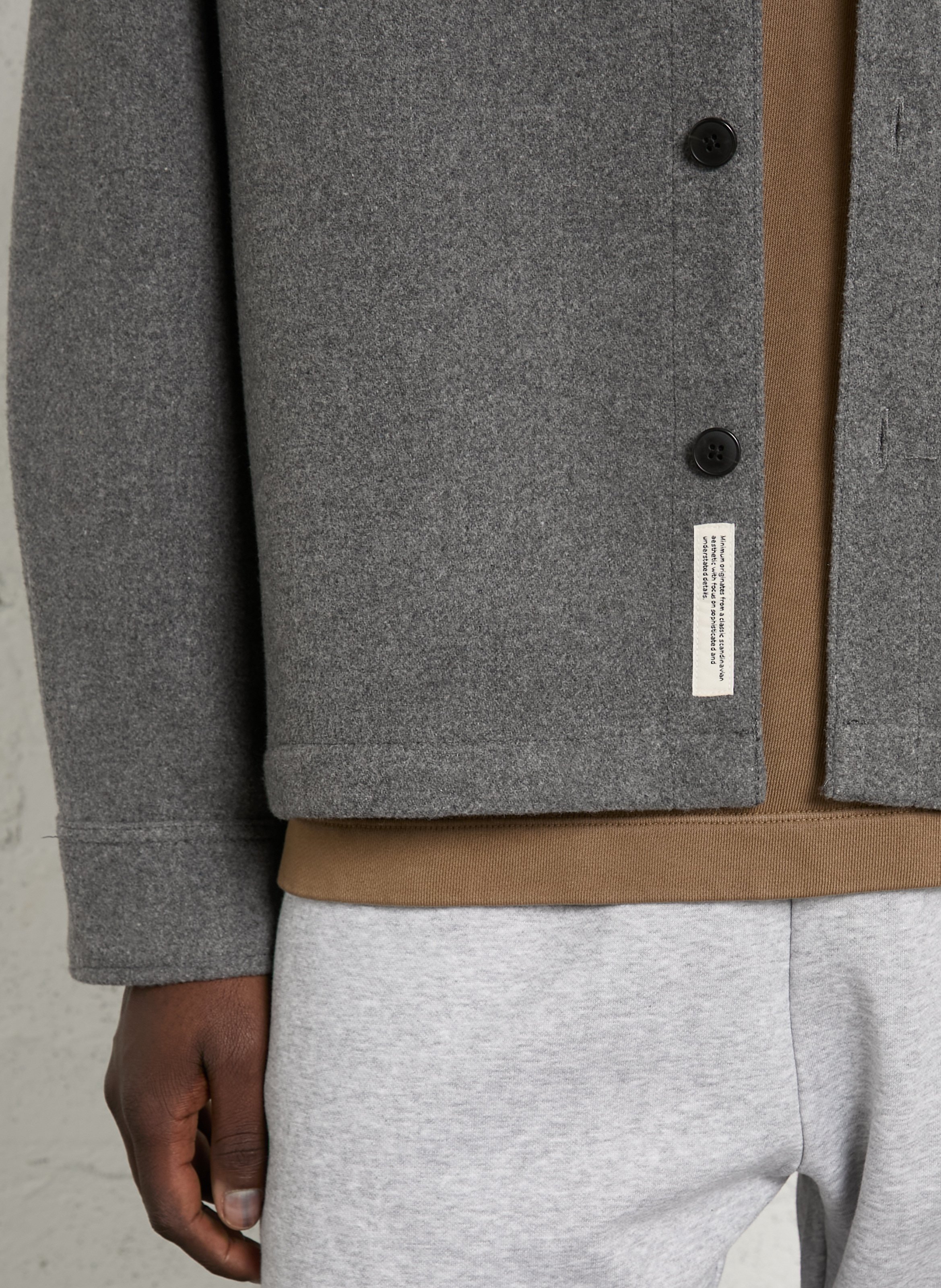 Veste col classique  MINIMUM Gris