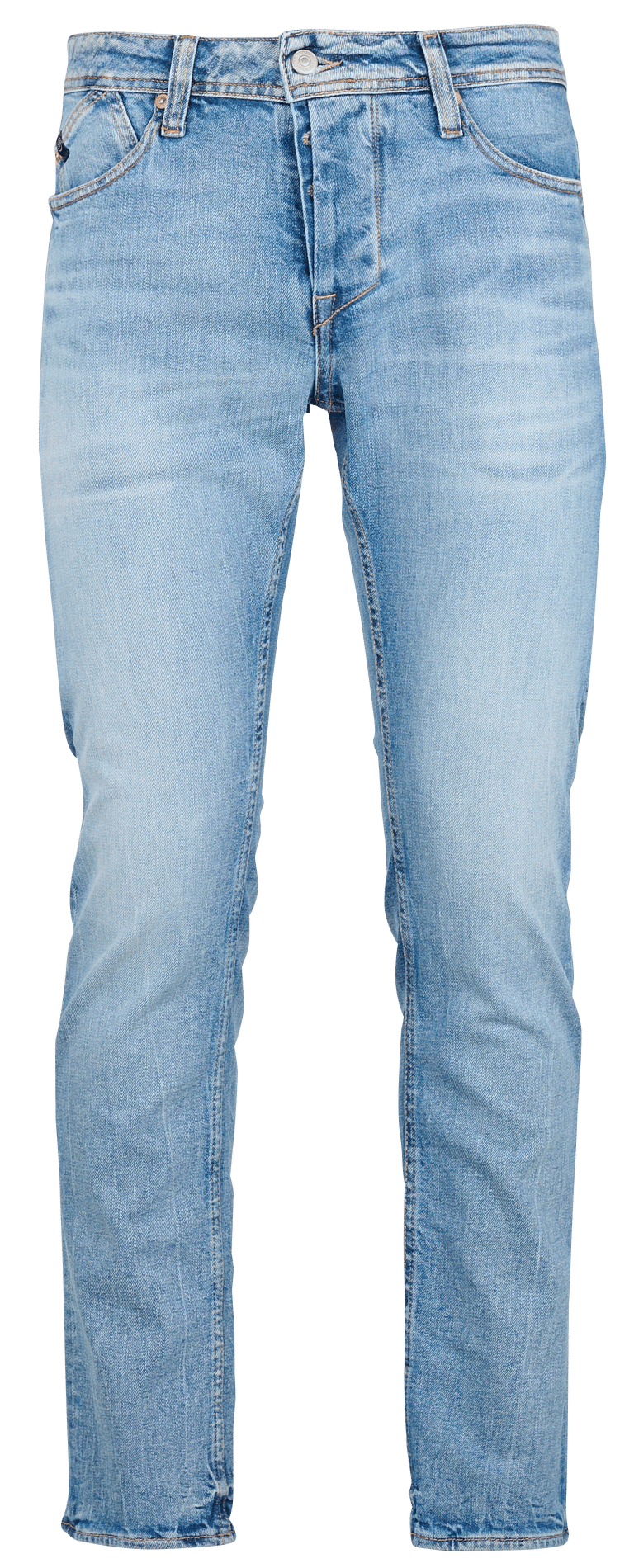 Jeans droit en coton mélangé LE TEMPS DES CERISES Bleu