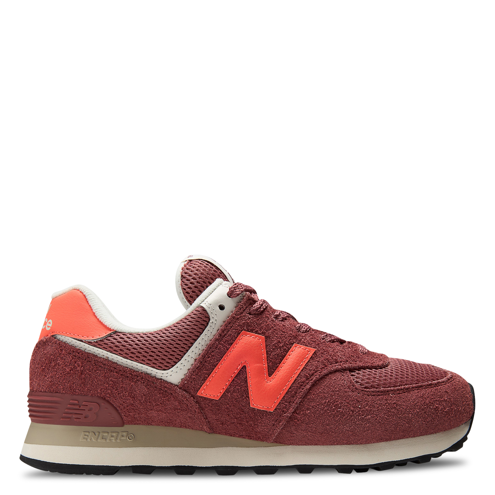Baskets basses en daim NEW BALANCE Rouge