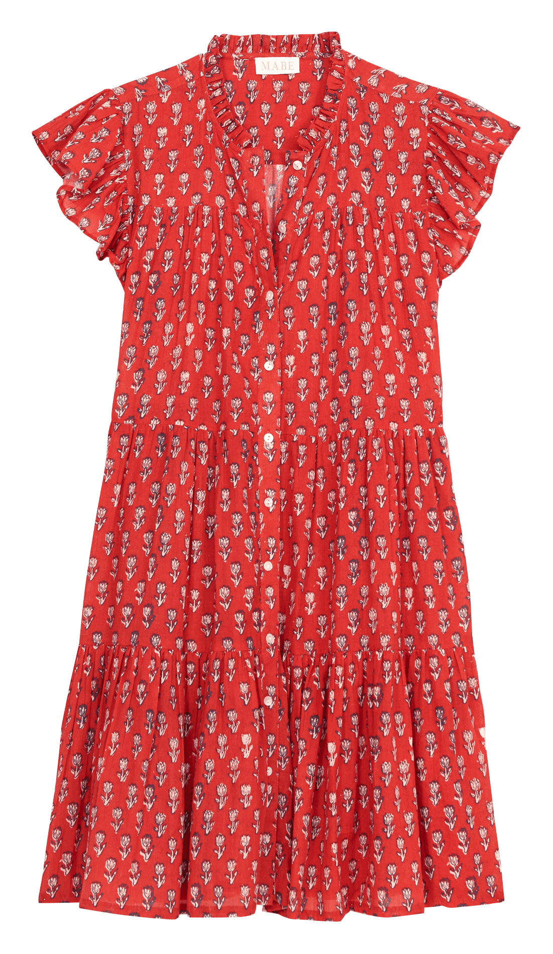 Printed dress M.A.B.E Red