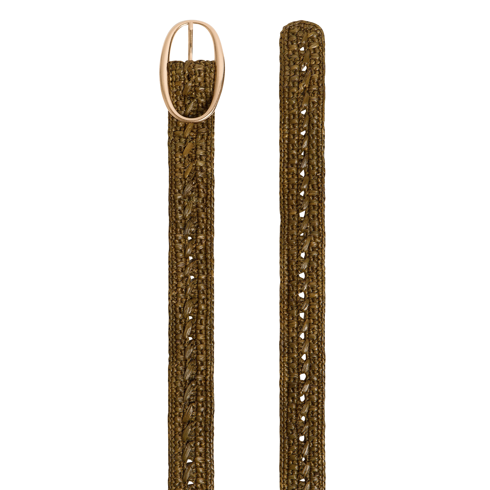 Ceintuur van raffia VANESSA BRUNO Groen