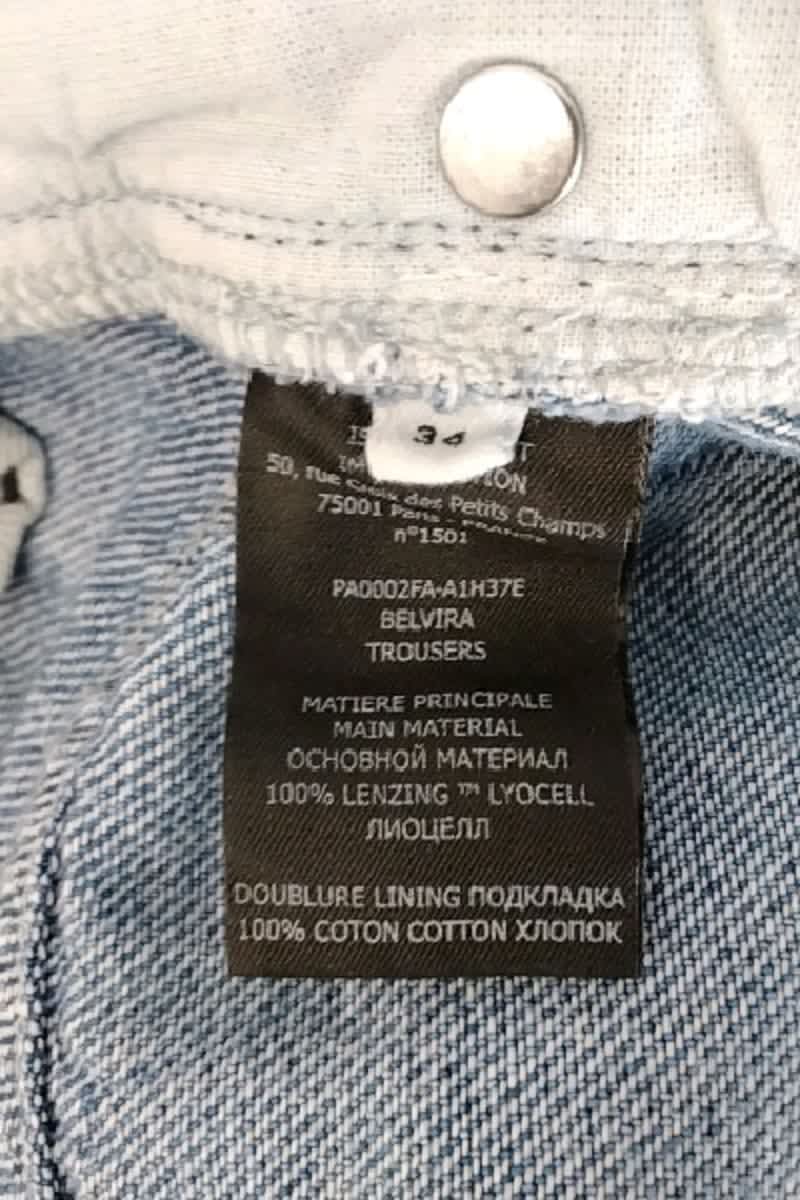 Straight cotton-blend pants ISABEL MARANT - Seconde Main Blue