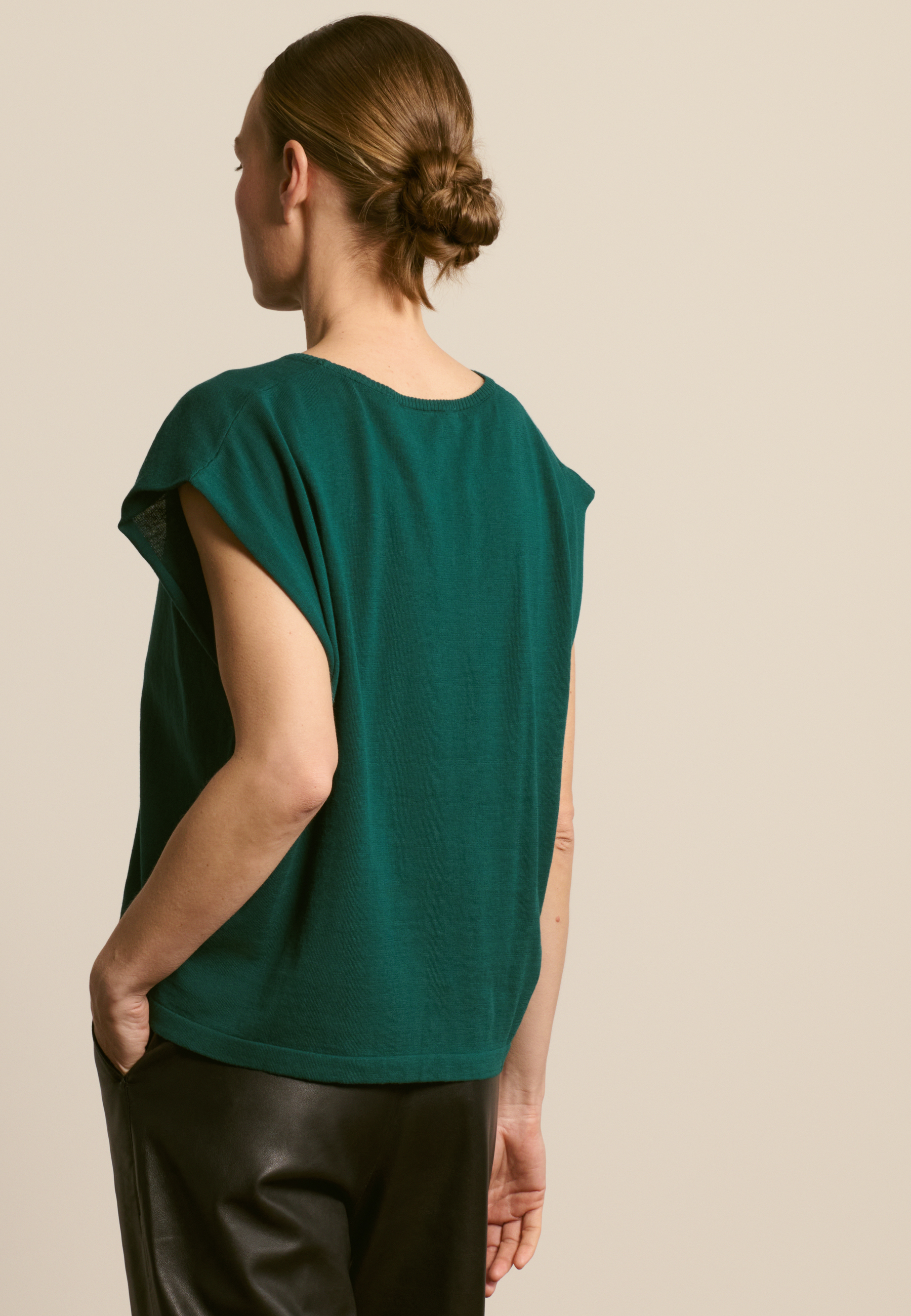 T-shirt en coton biologique MAISON MONTAGUT Vert