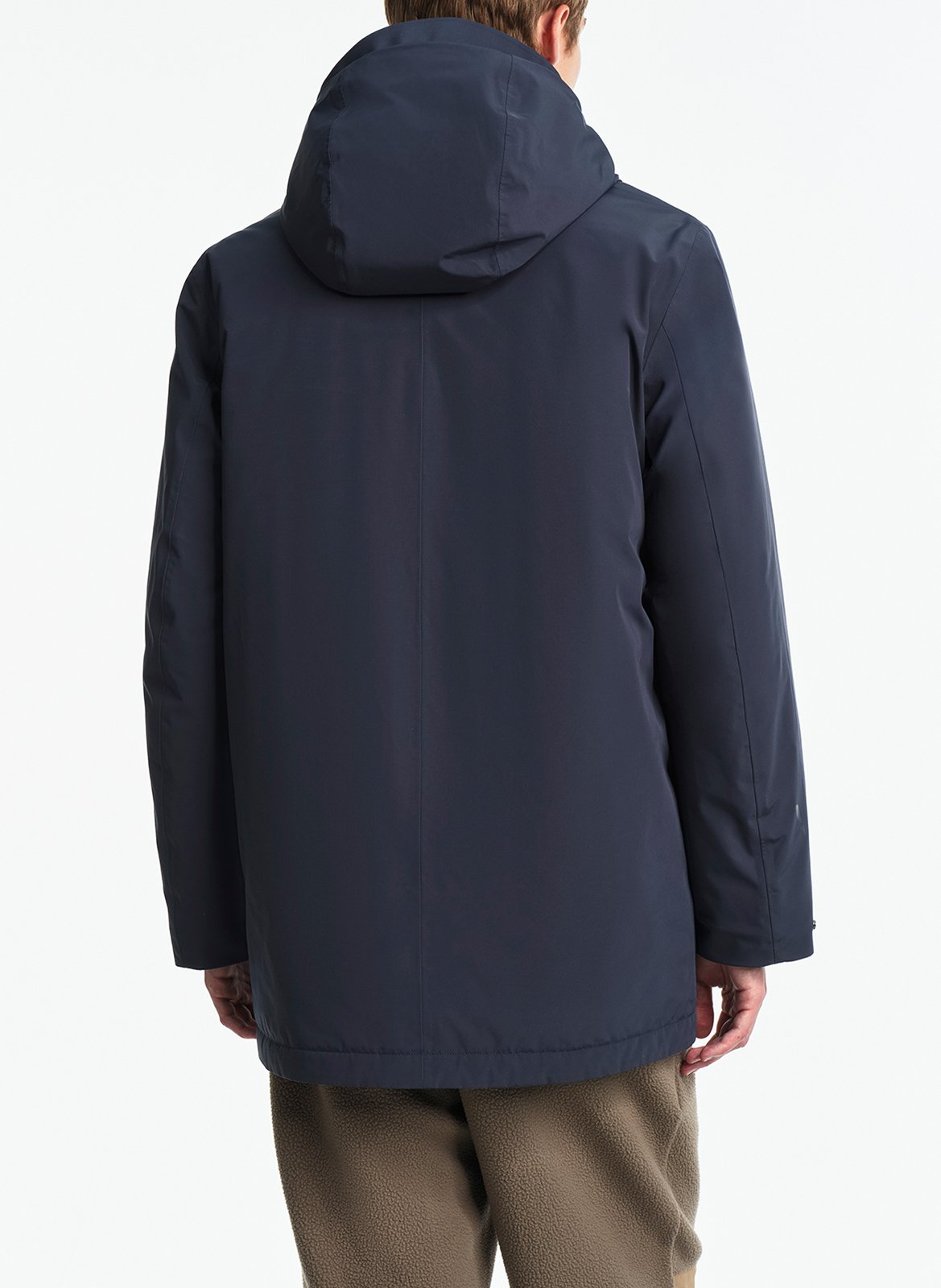 Halflange parka met capuchonkraag AIGLE Blauw