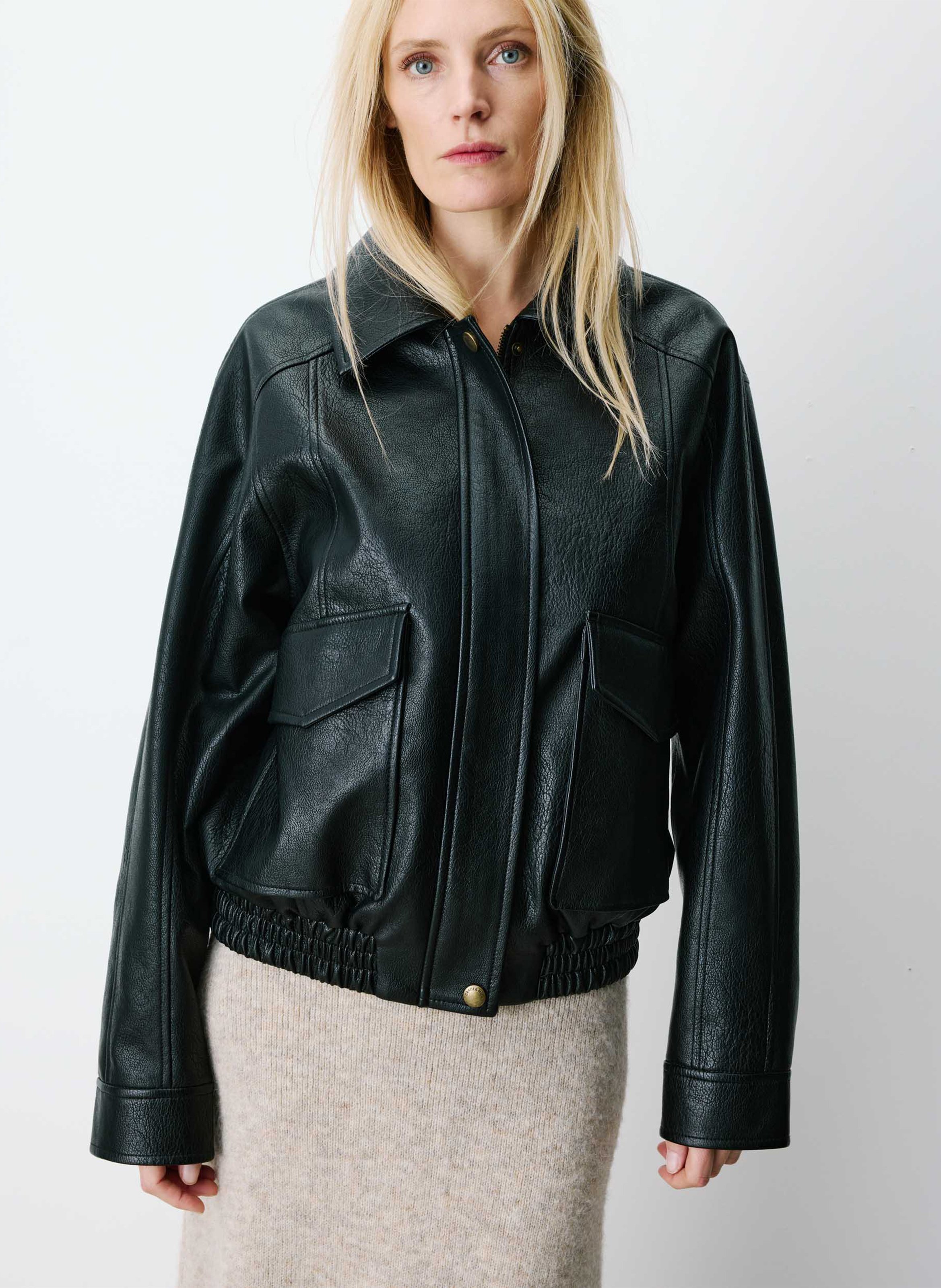 Oversized jacket with classic collar GRACE ET MILA