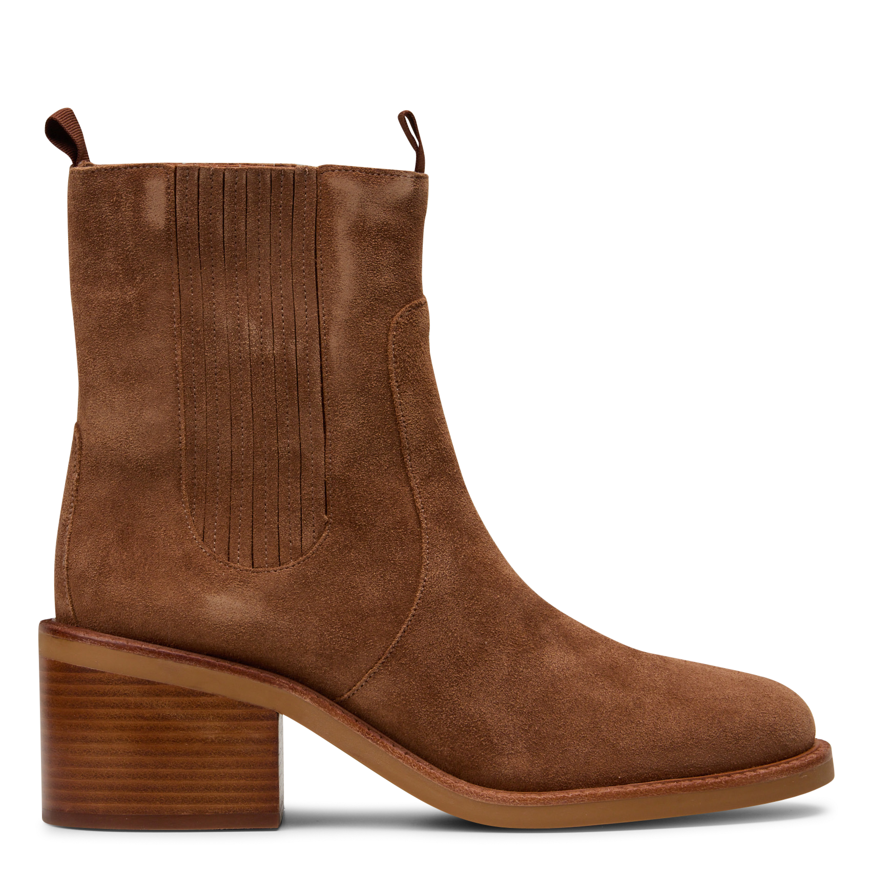 Leather mid-calf boots LA FEE MARABOUTEE Brown