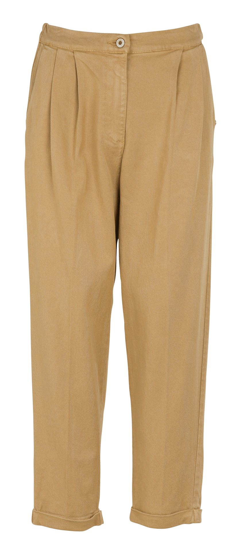 Pantalon large taille haute PLEASE Marron