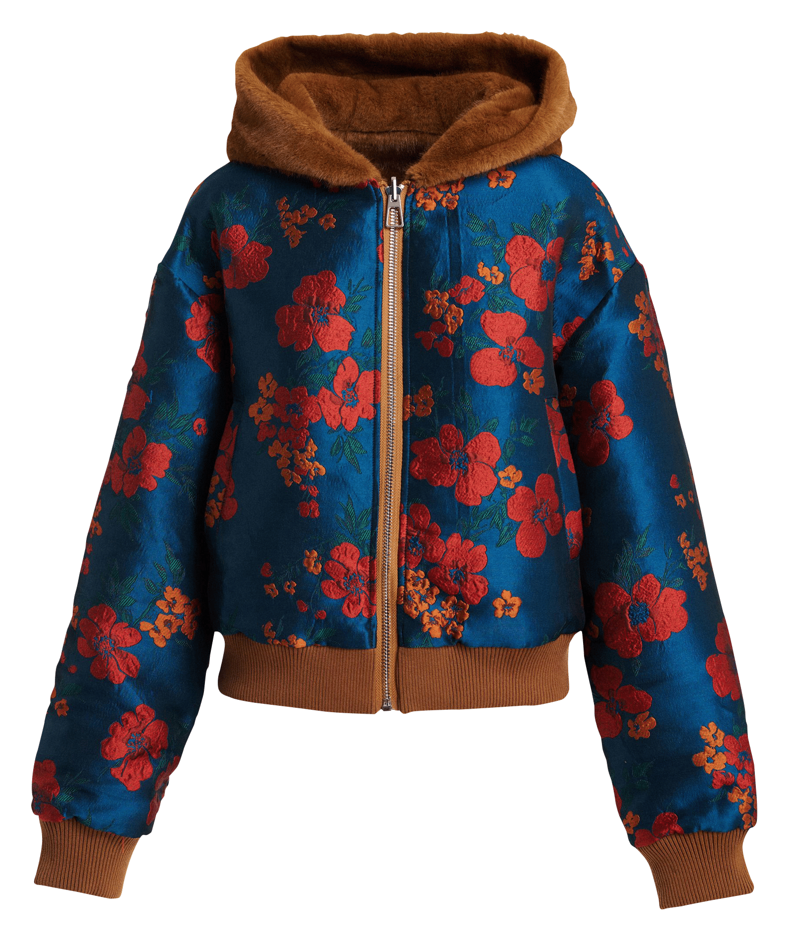 Veste à capuche oversize réversible ESSENTIEL ANTWERP Marron