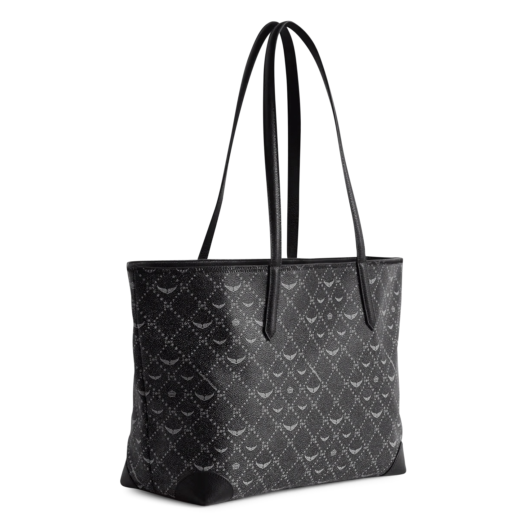 Sac cabas imprimé ZADIG&VOLTAIRE Noir