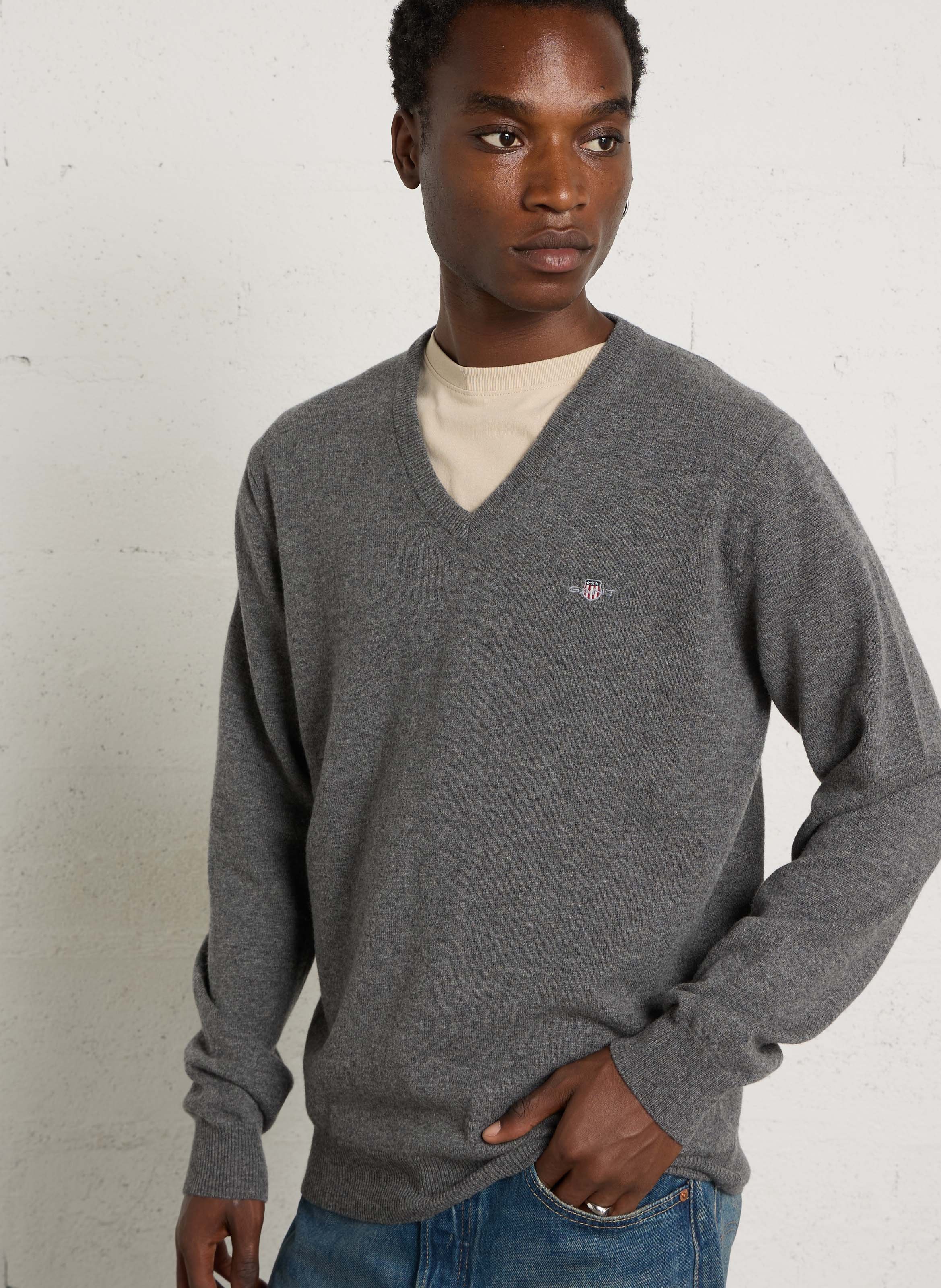 Wollpullover mit V-Ausschnitt GANT