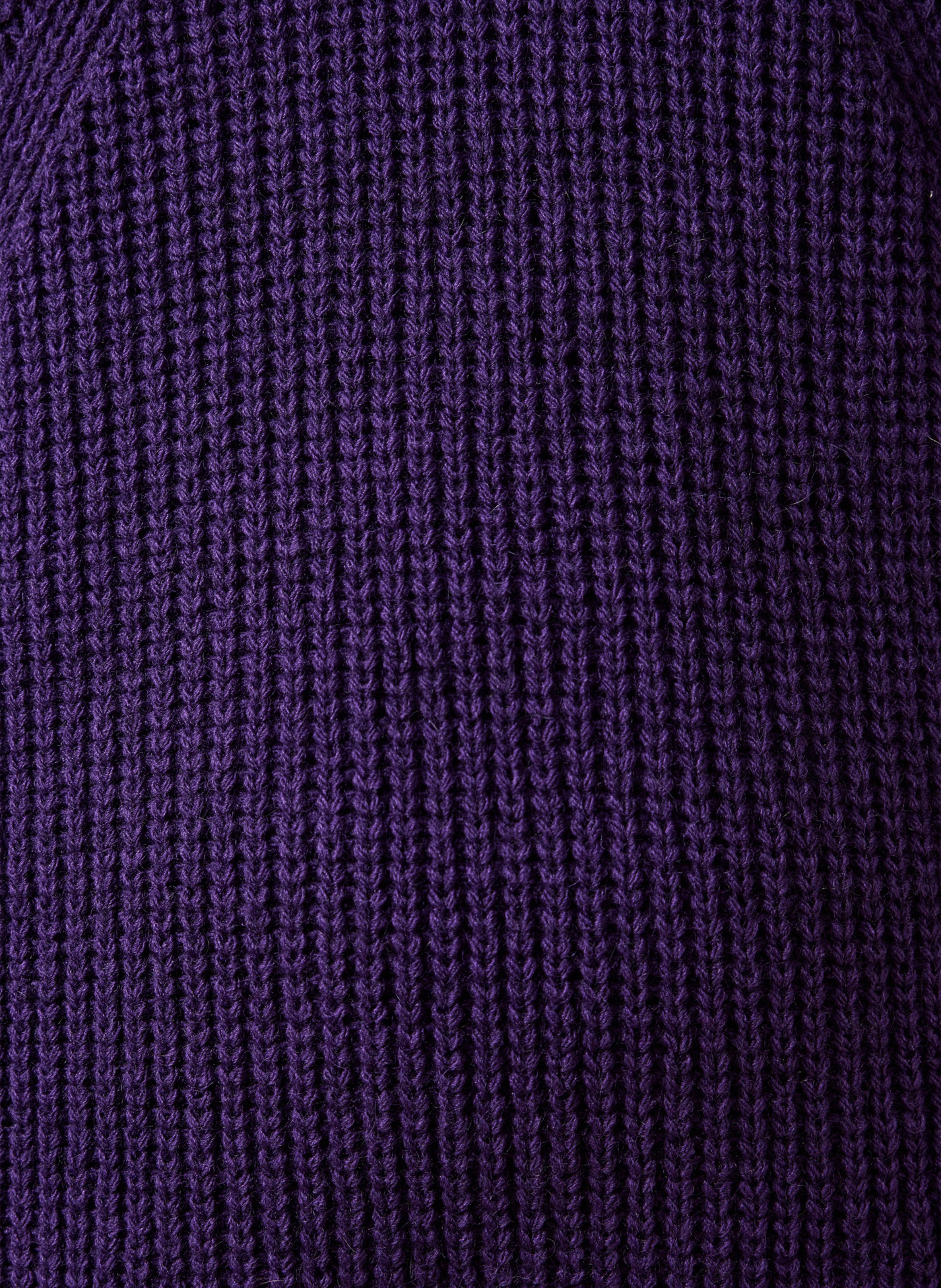 Round neck knitted dress LA FEE MARABOUTEE Purple