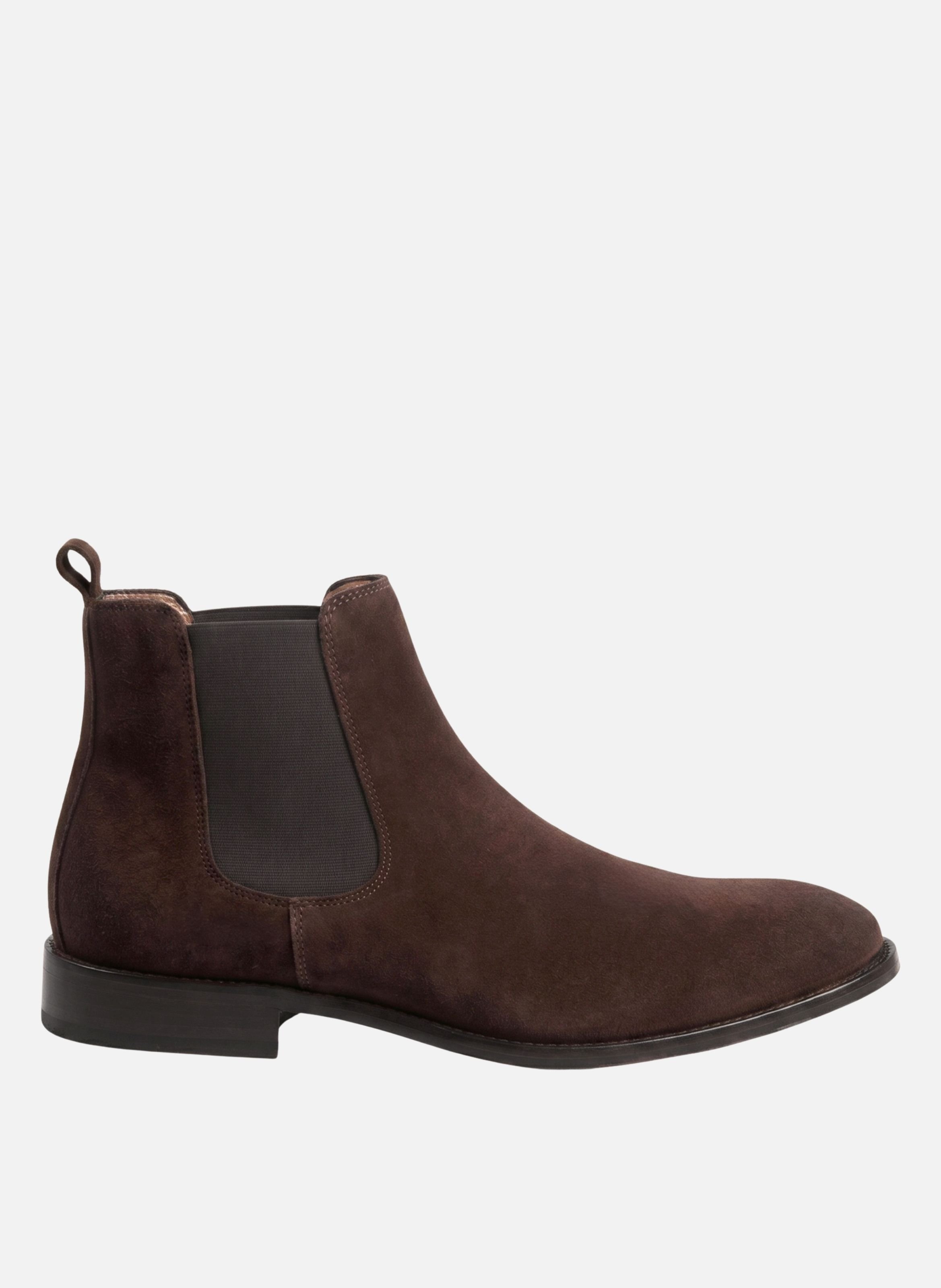 Chelsea boots martin cuir daim JULES & JENN Marron