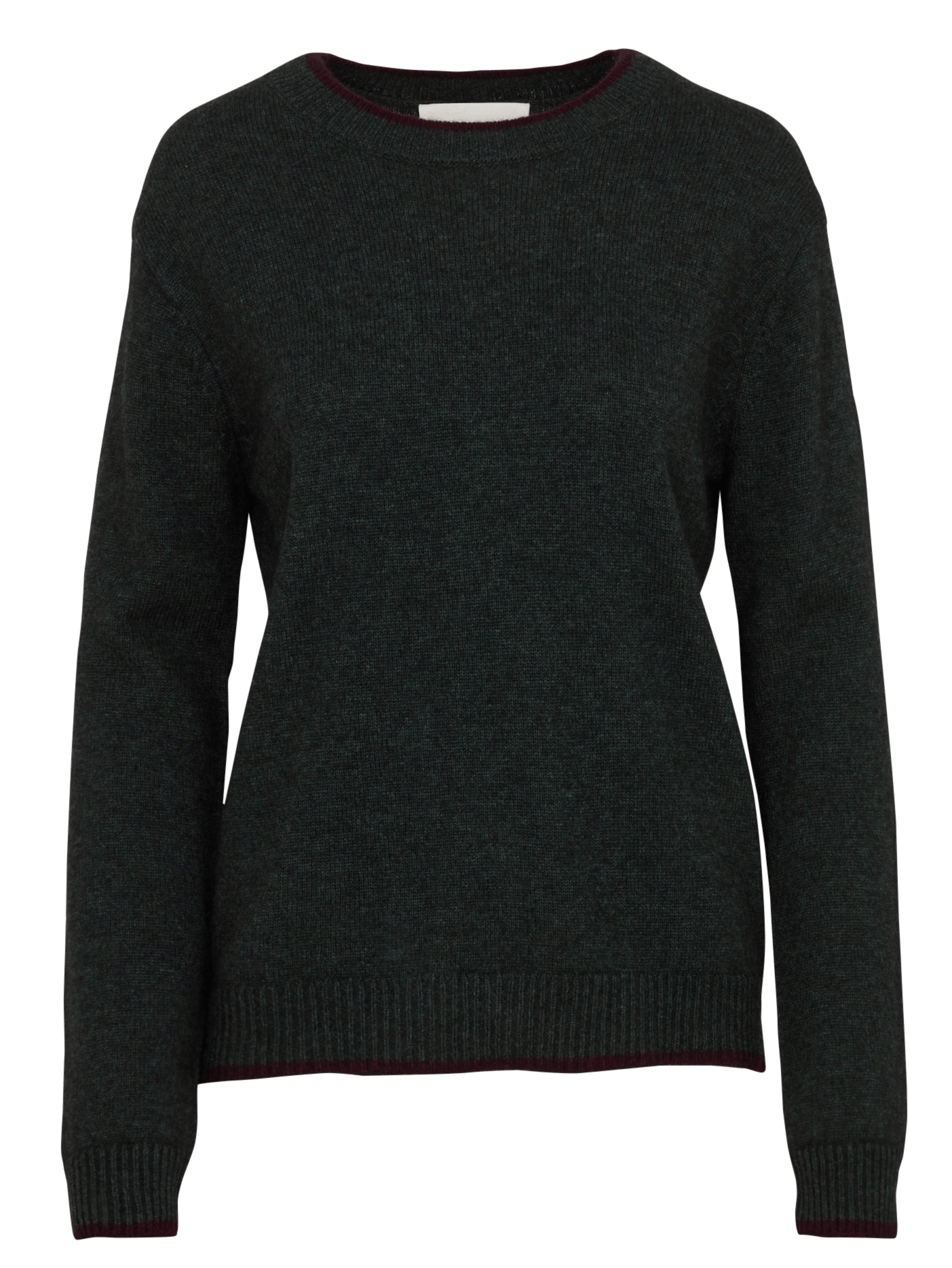 Pull droit col rond en laine MAISON 123 Vert
