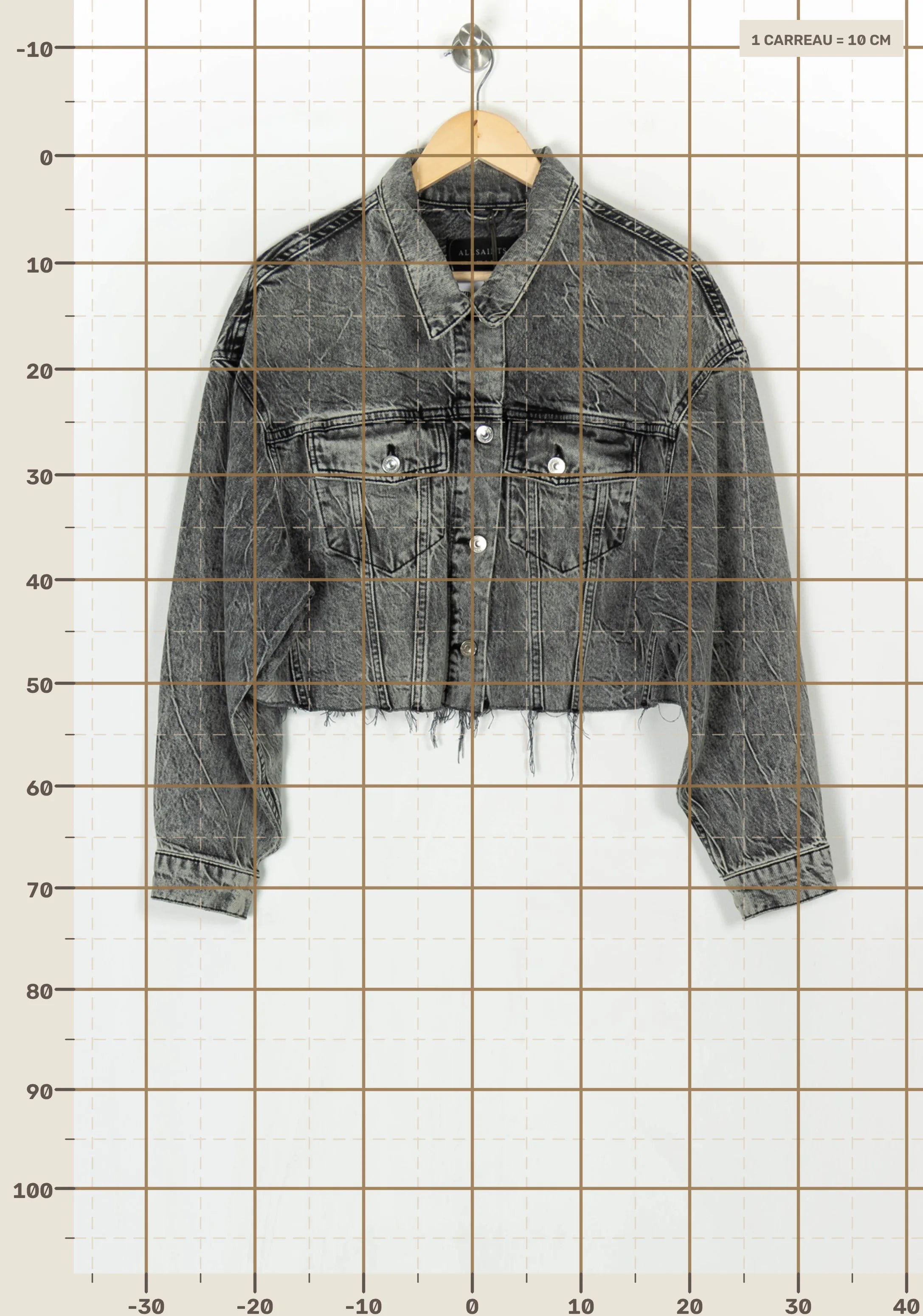 Denim jacket ALLSAINTS - Seconde main Grey