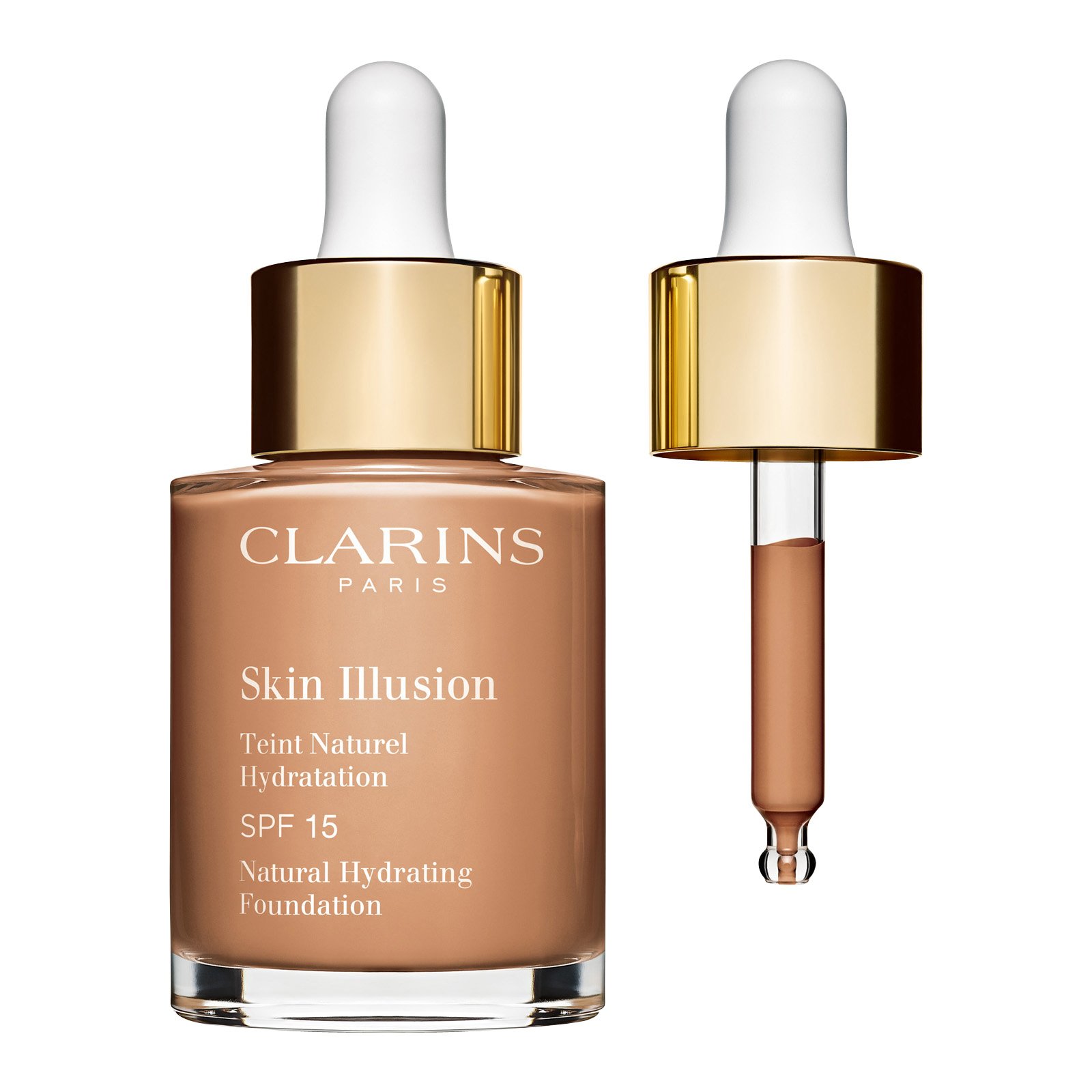 Skin Illusion SPF 15 Natural Hydrating Foundation CLARINS 112 - amber