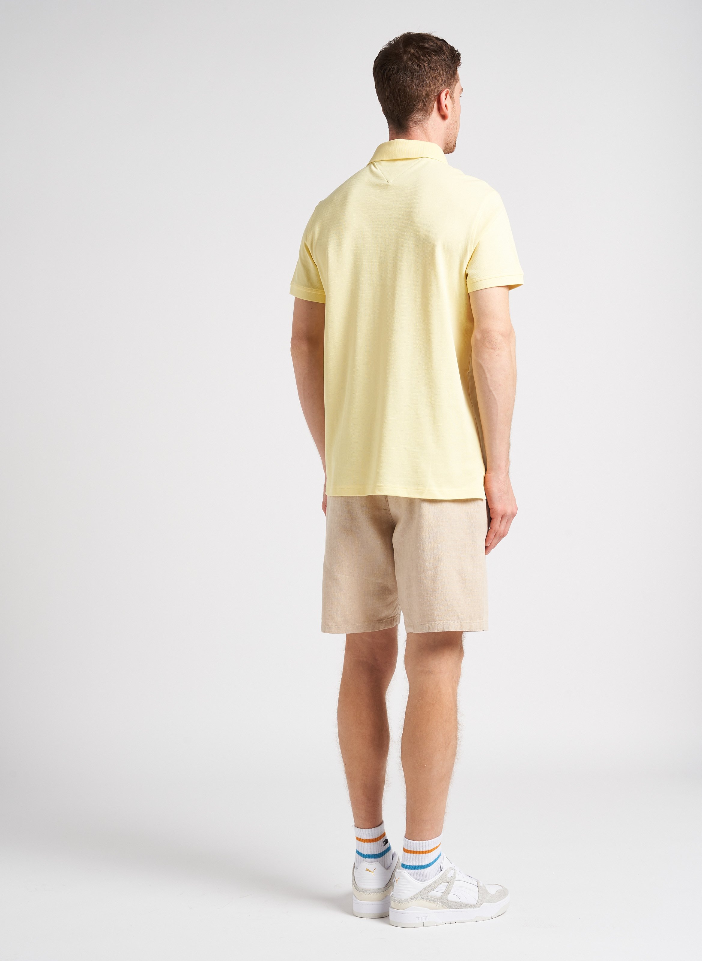 Short regular-fit en coton bio mélangé SELECTED Beige