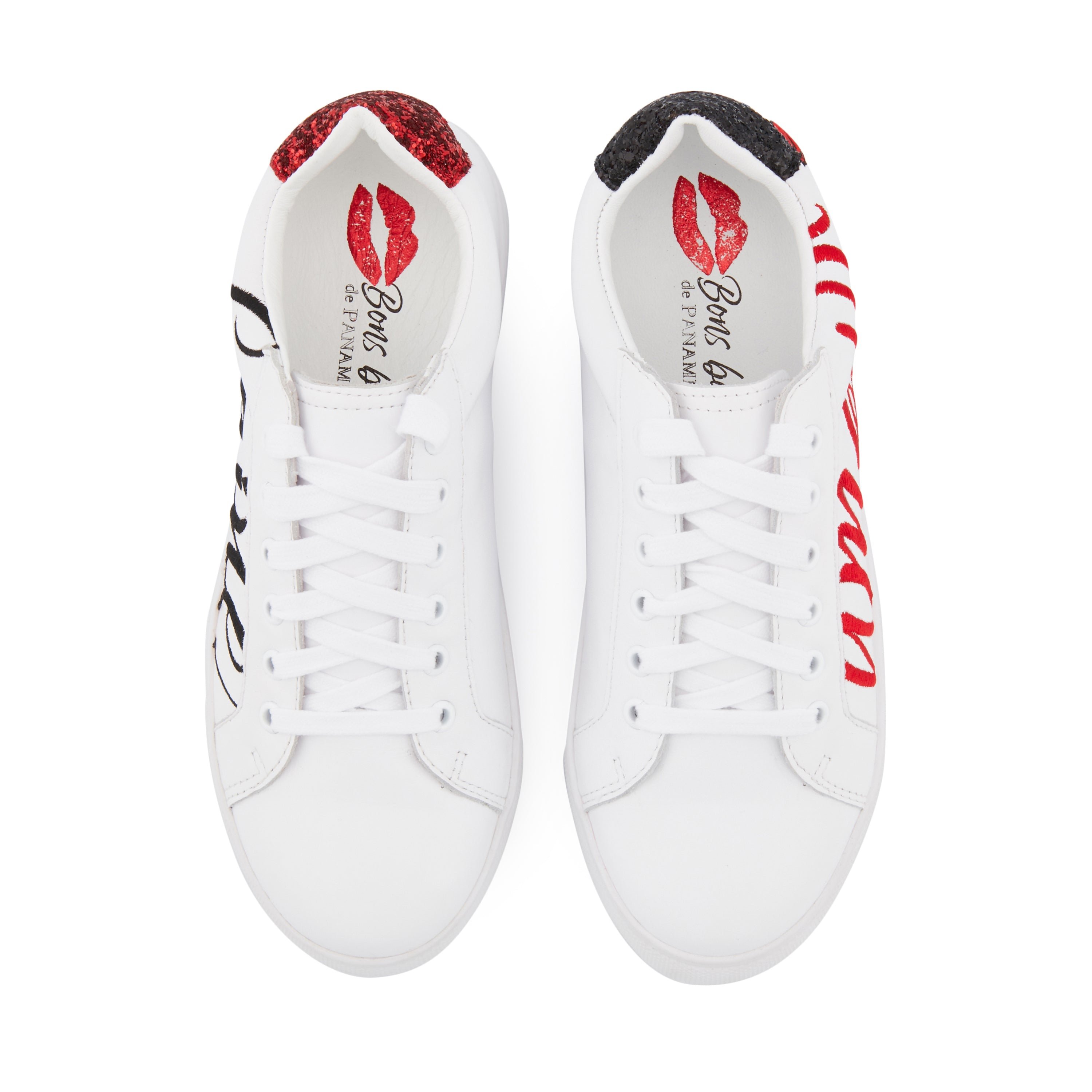 Leather sneakers BONS BAISERS PARIS White