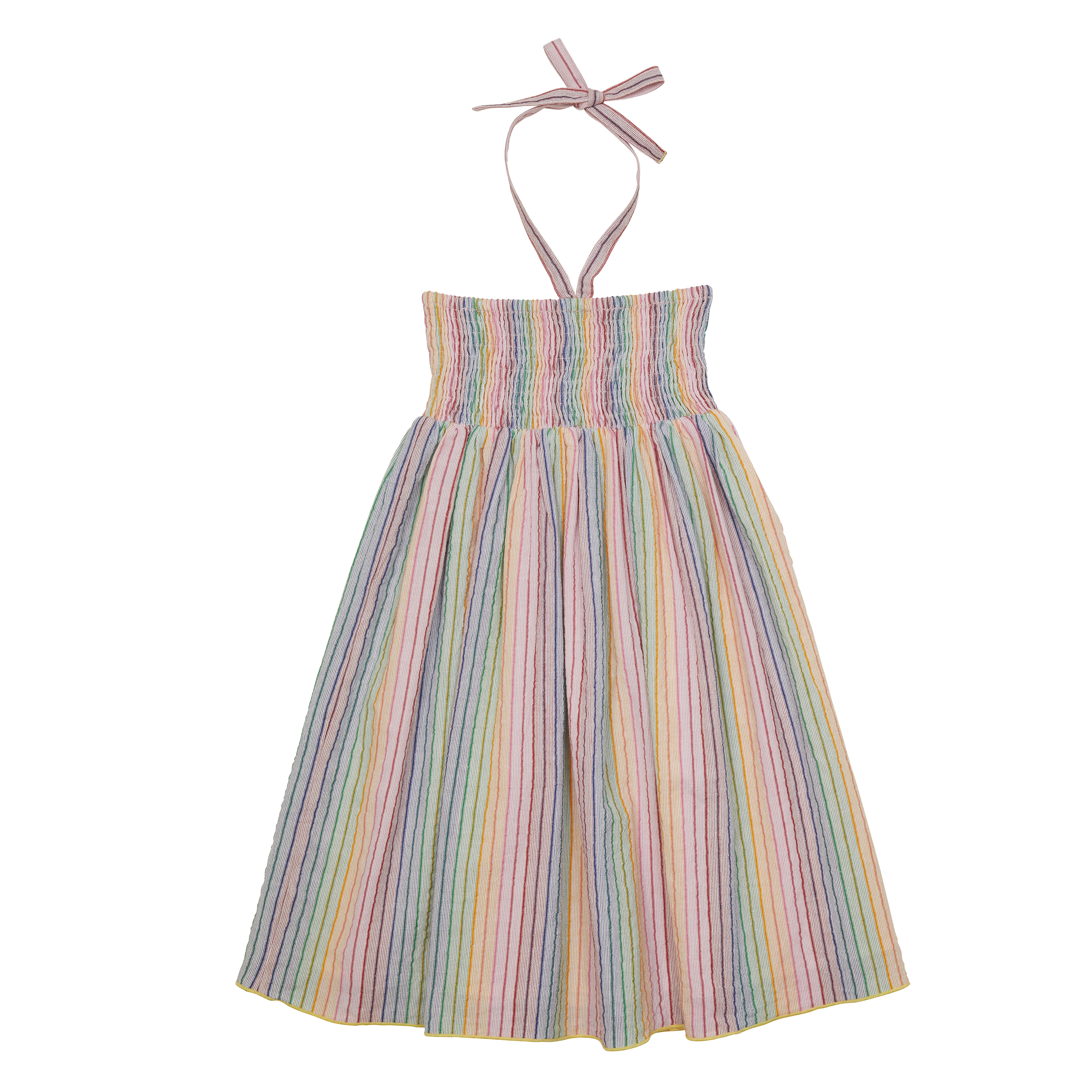 Mid-length striped cotton dress SUNCHILD Multicolored
