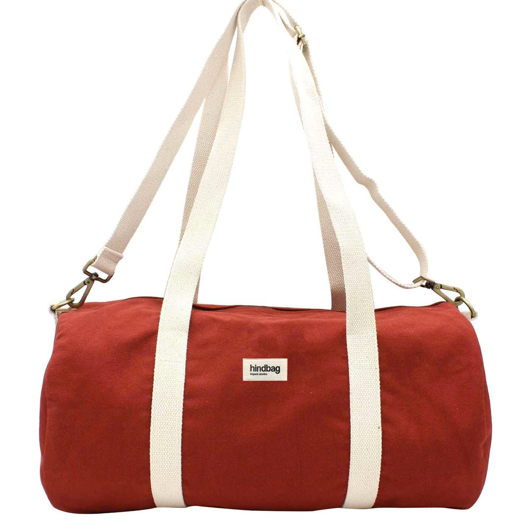 Cotton weekend bag SIMON Terracotta