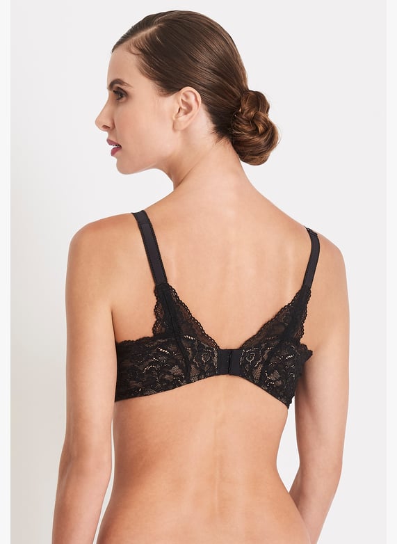 Comfort half-cup shell bra | Black by AUBADE Comfort half-cup shell bra Black