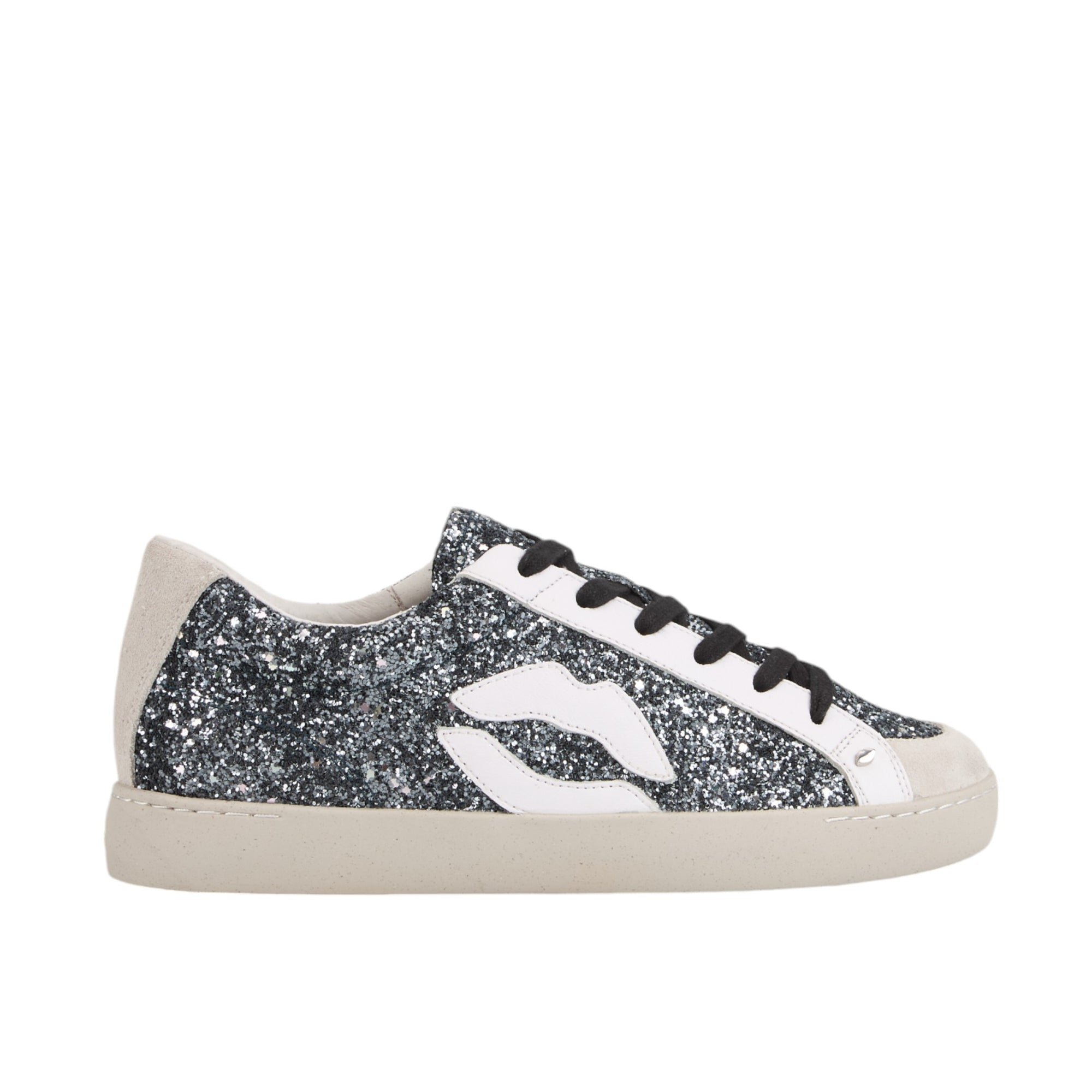 Jimmy leather sneakers BONS BAISERS PARIS Black