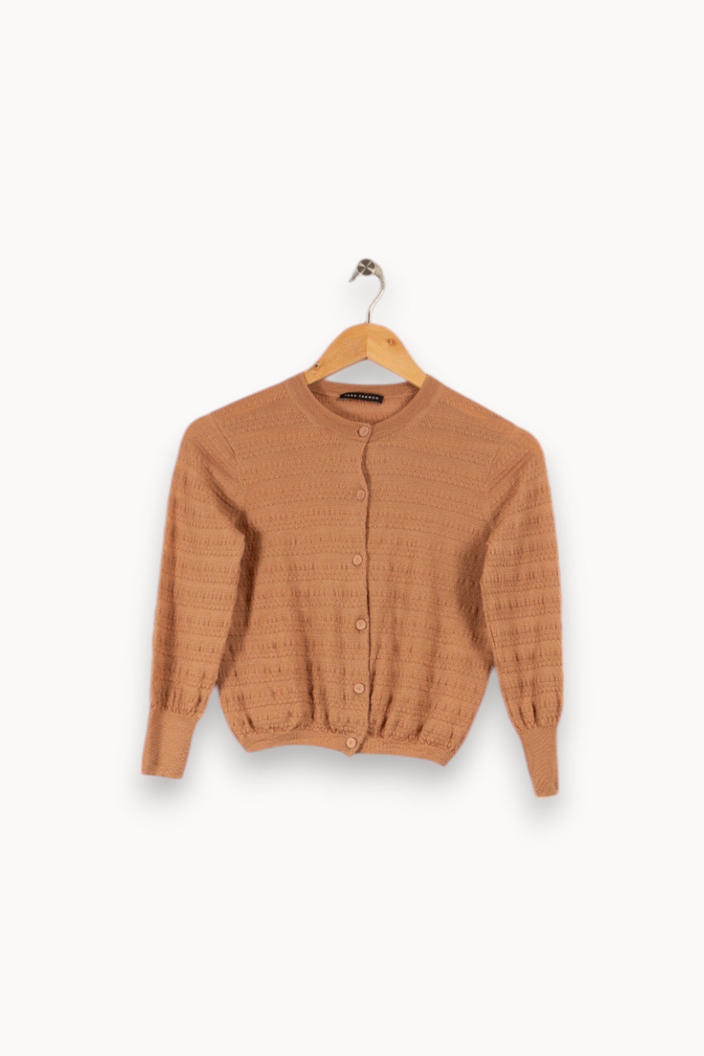 Vest or cardigan TARA JARMON - Seconde Main Beige