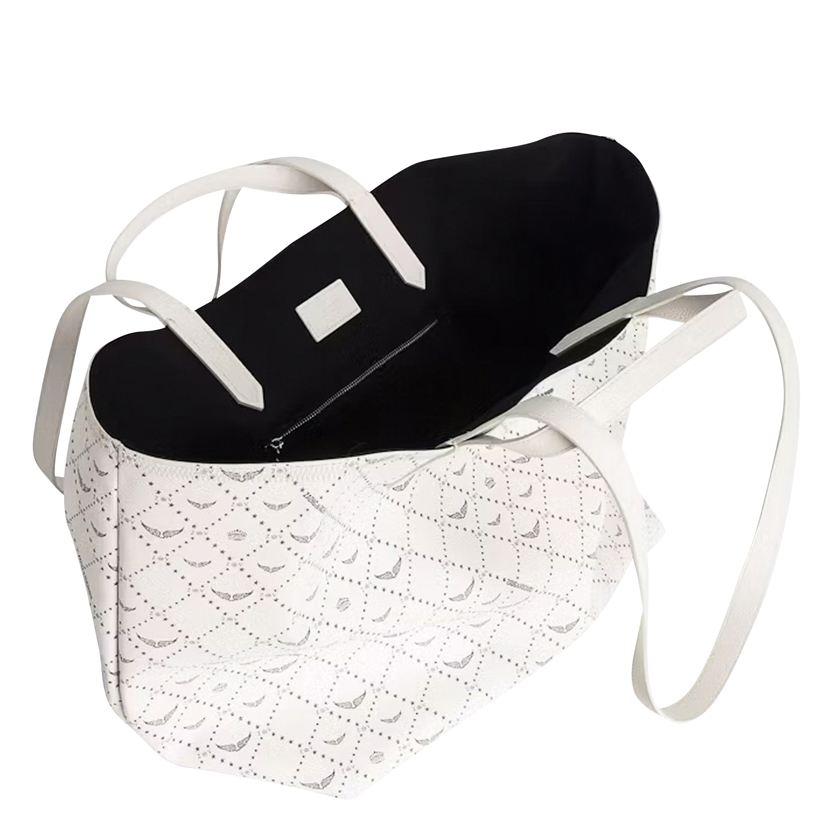 XL Monogram Shopper Bag ZADIG&VOLTAIRE White