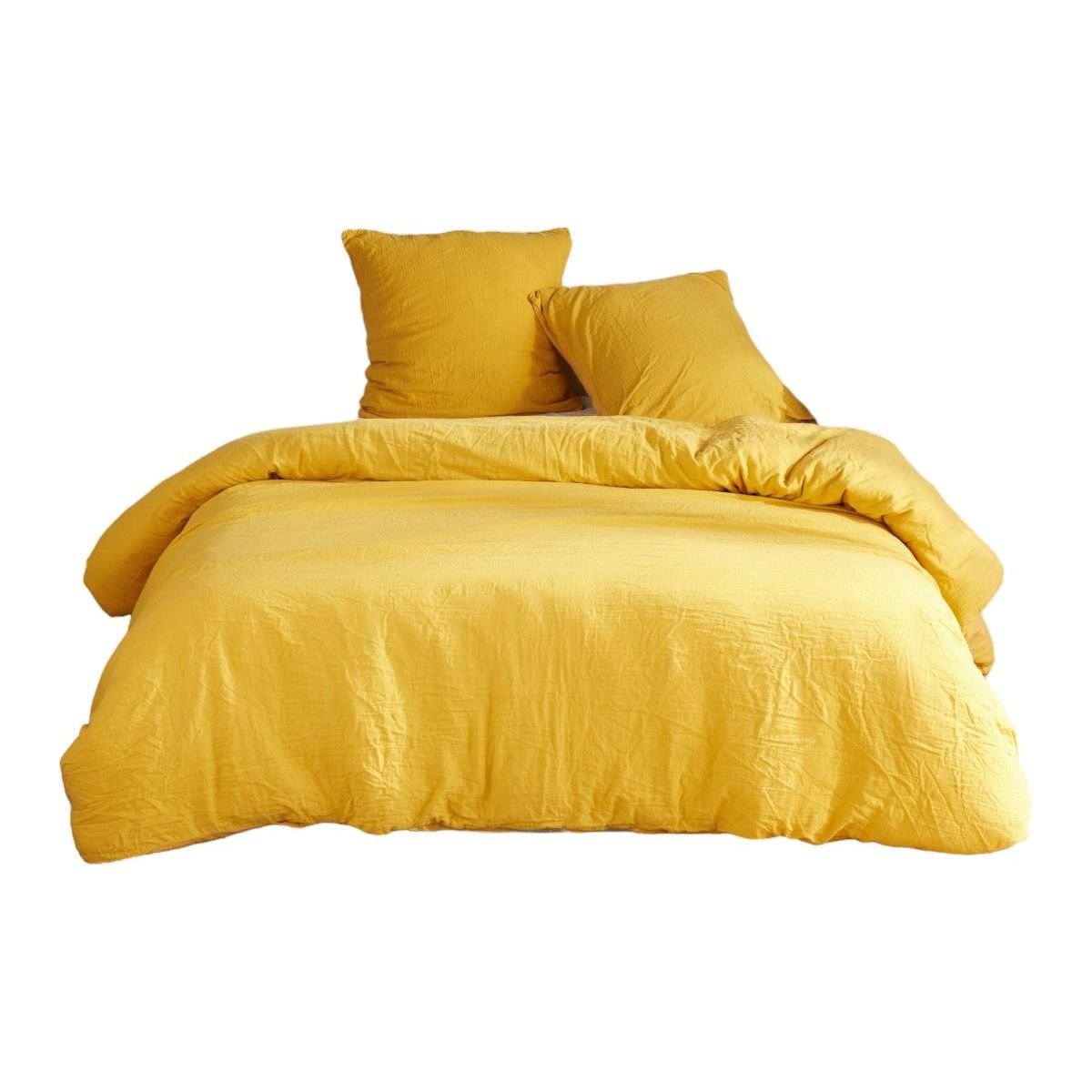 Parure de lit en coton TODAY LINGE DE MAISON Jaune