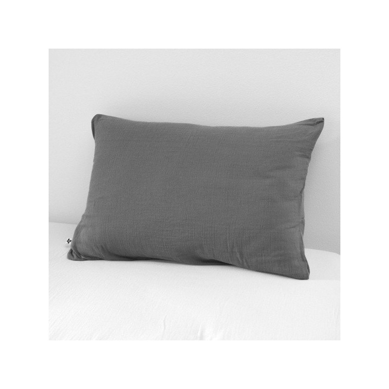 Cotton percale pillow case Grey