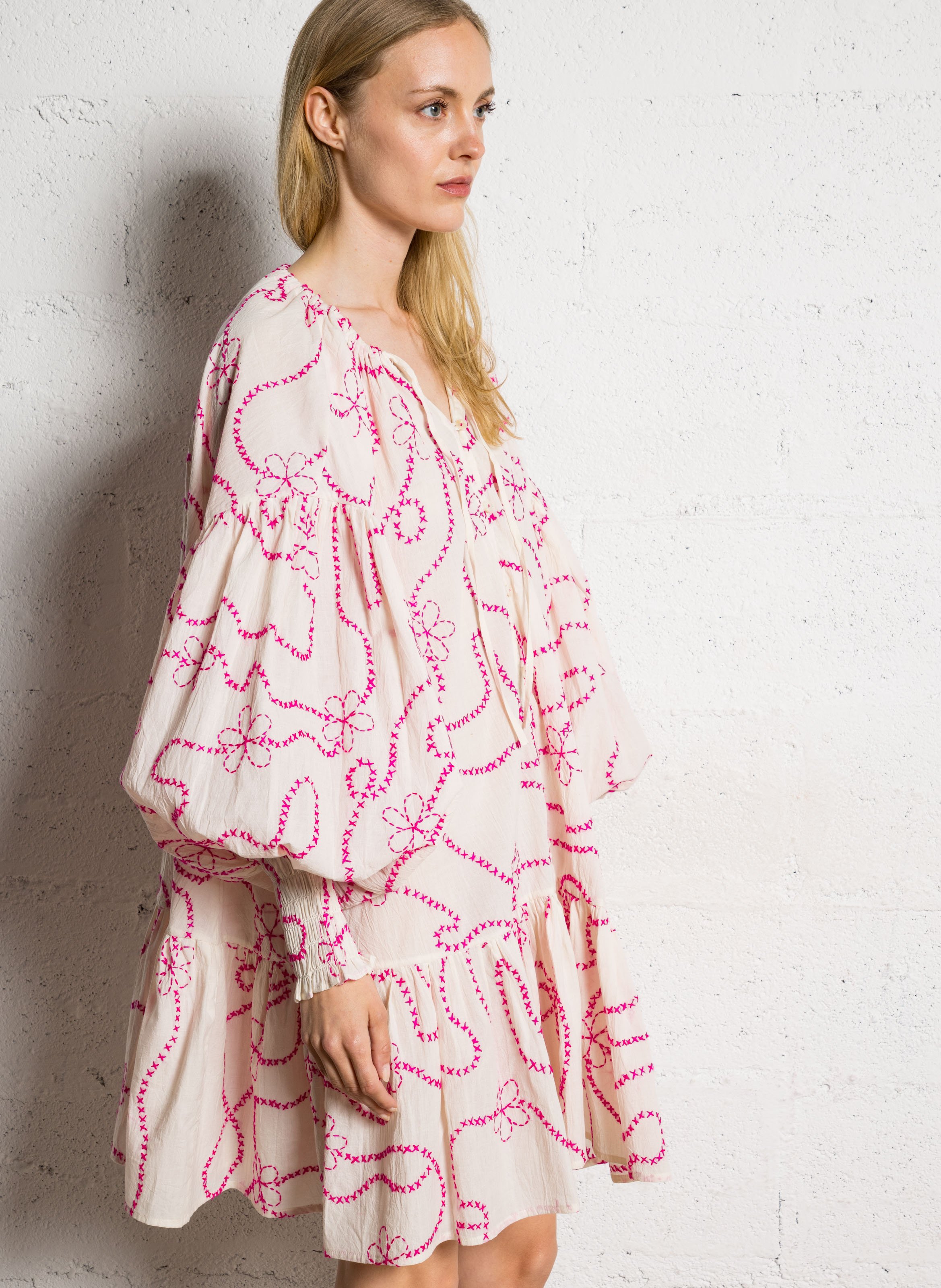 Robe ample en coton AUTRE AURA Rose