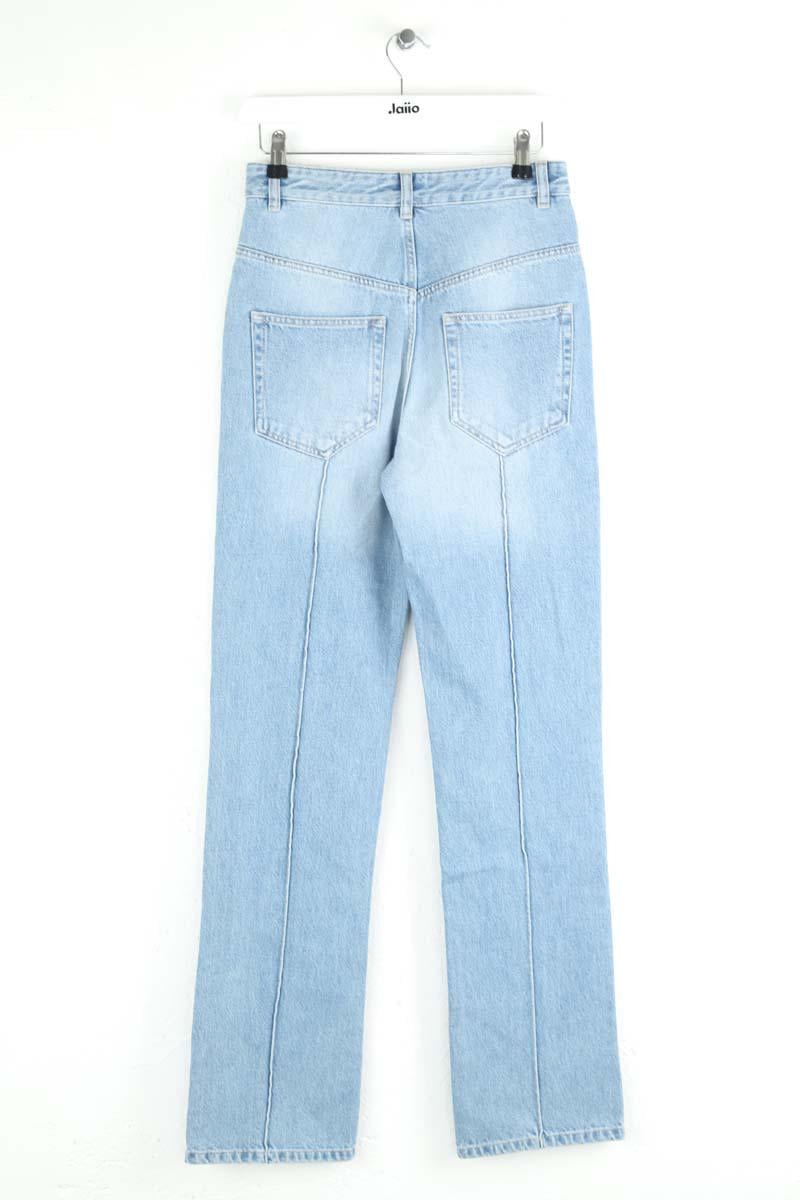 Cotton straight jeans ISABEL MARANT - Seconde Main Blue