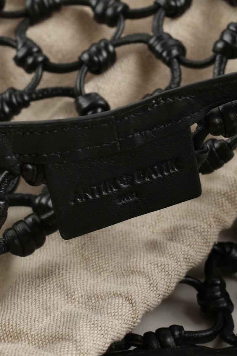 A-line leather skirt ANTIK BATIK - Seconde Main Black