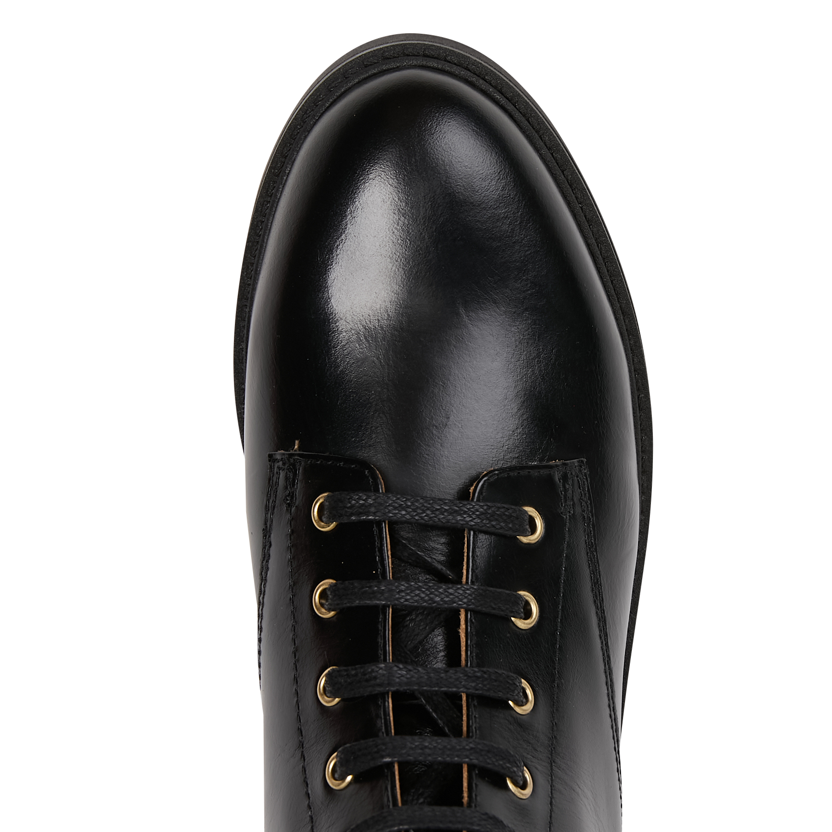 Effen leren enkellaarzen met textuur MAISON TOUFET Zwart