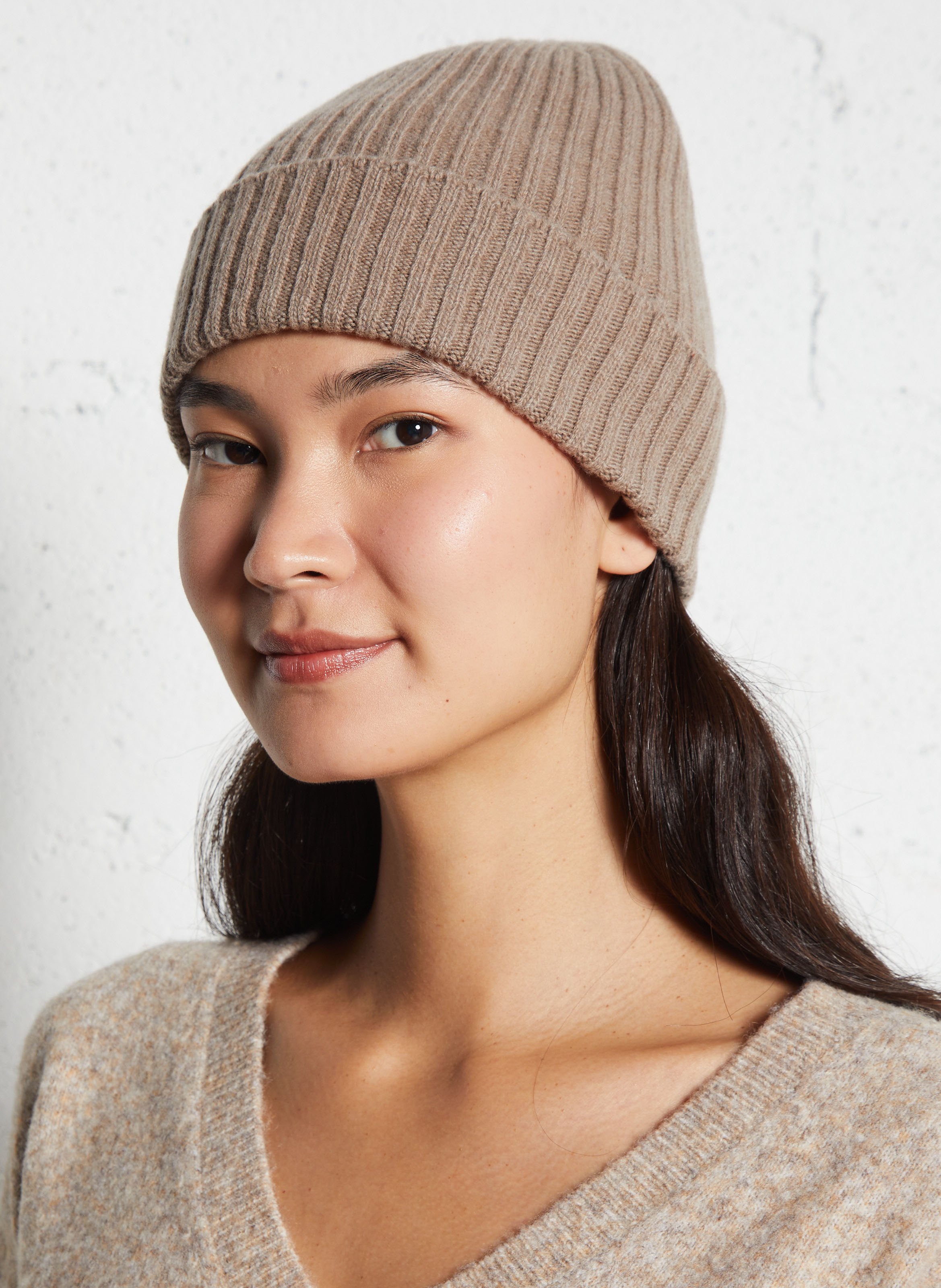 Mütze aus Wolle und Kaschmir BECKSONDERGAARD Braun