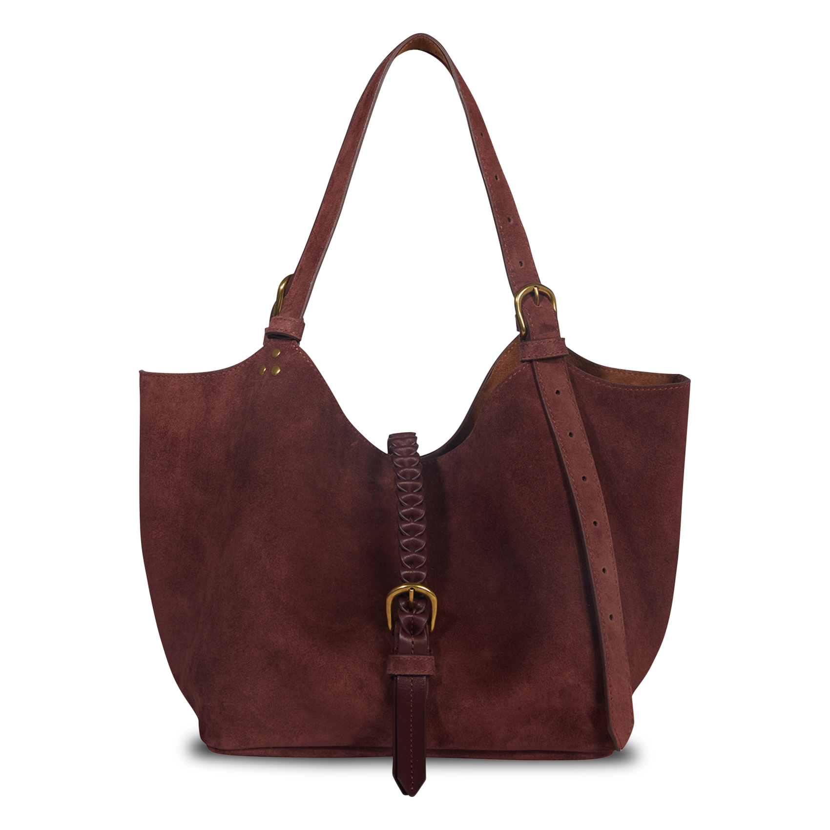 Shopper van soepel suèdeleer JEROME DREYFUSS Rood