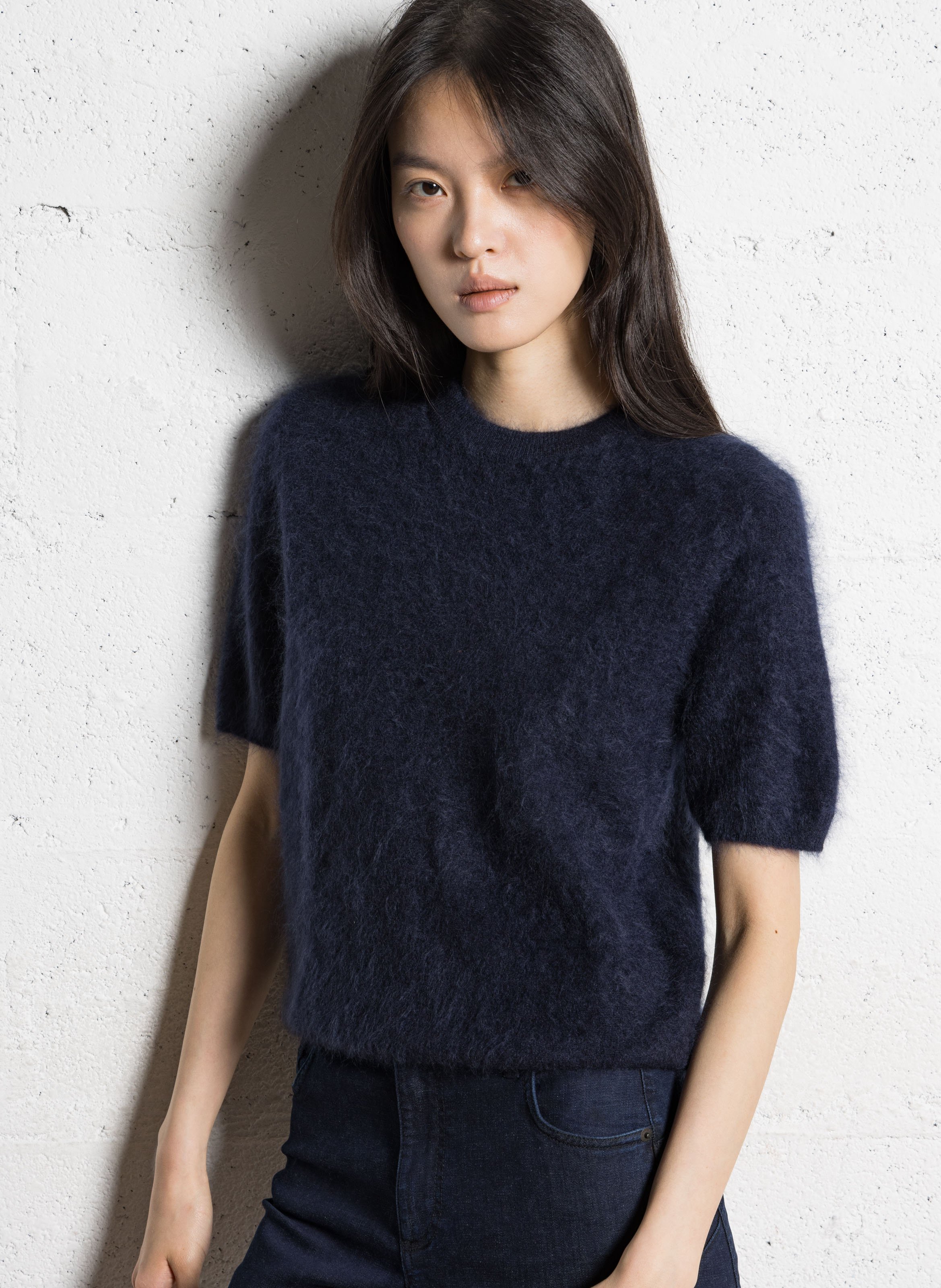 Maglione dritto scollo tondo in cashmere IKKS