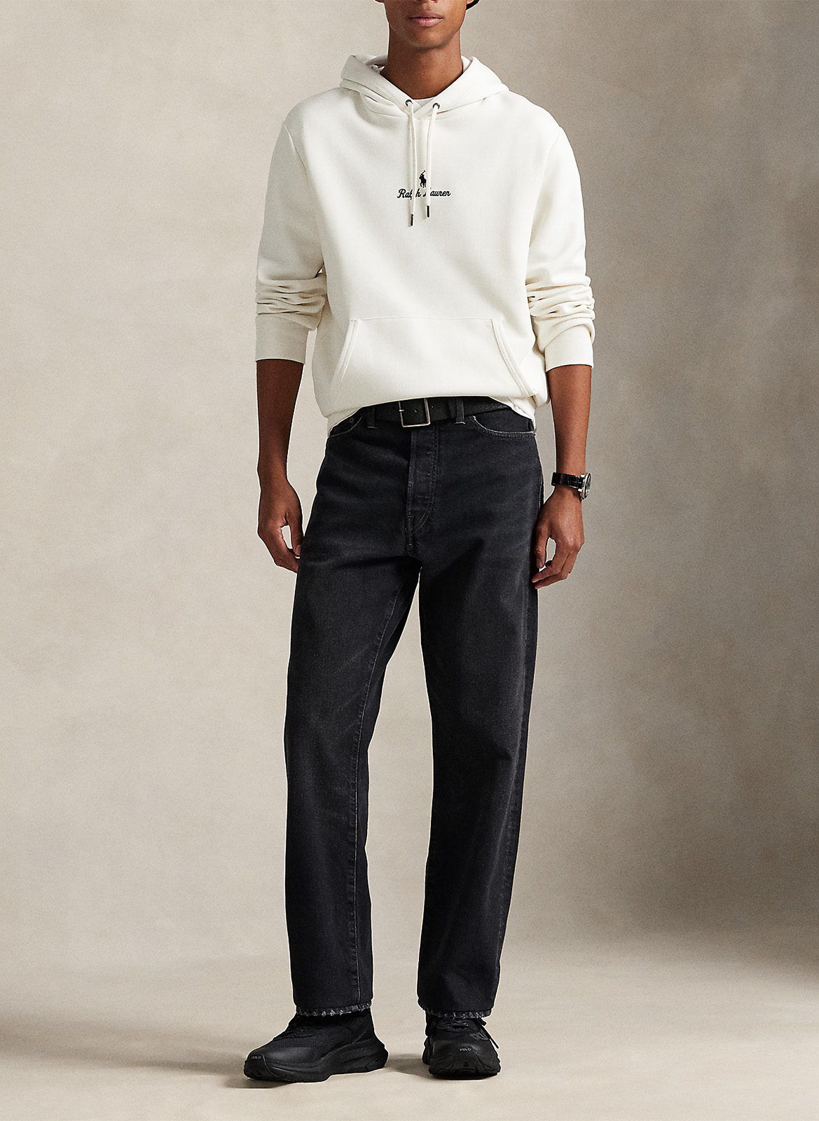 Plain hooded sweatshirt with embroidery POLO RALPH LAUREN White