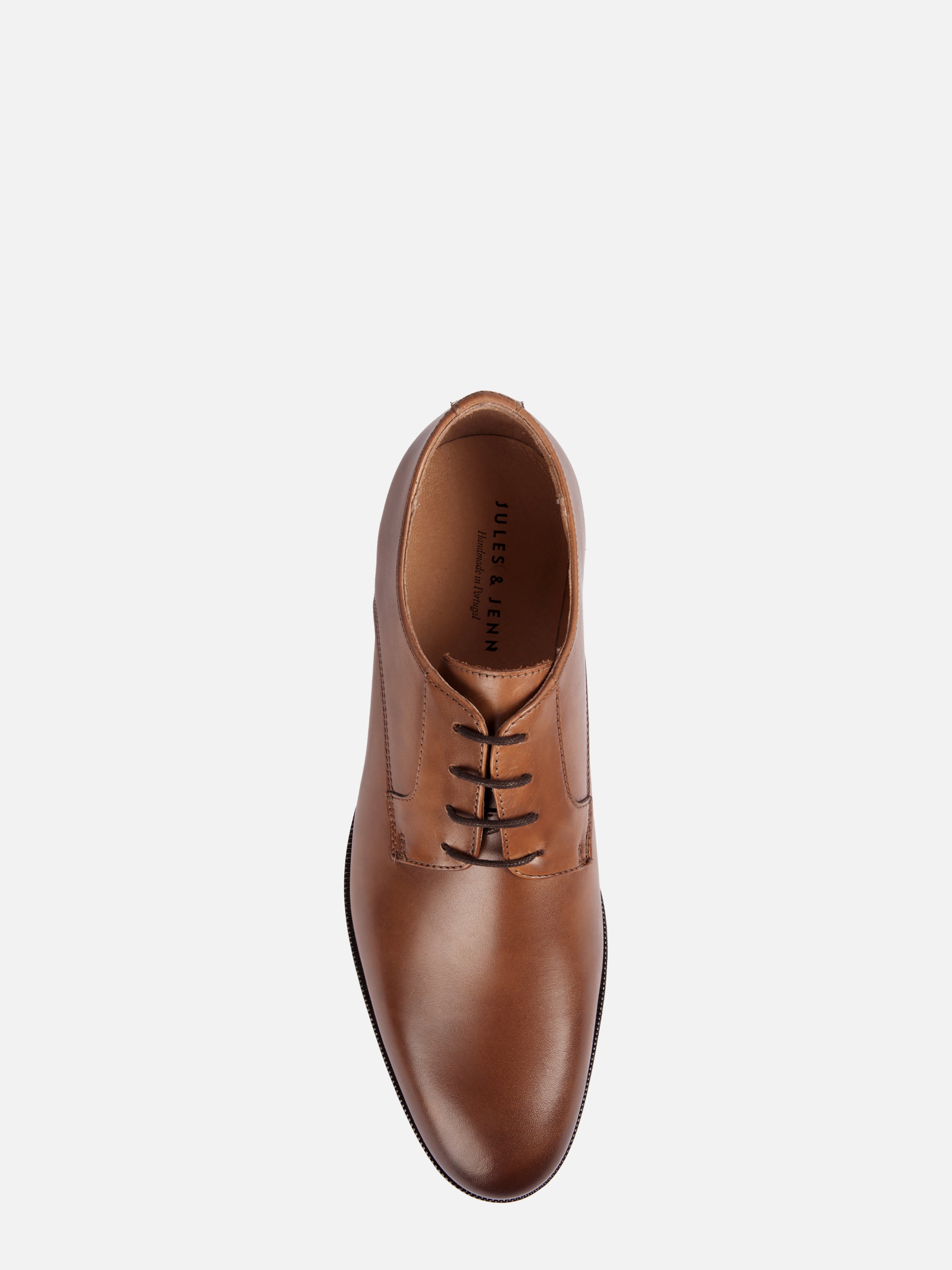<p>Adam cognac leather Oxford shoes</p> JULES & JENN Brown