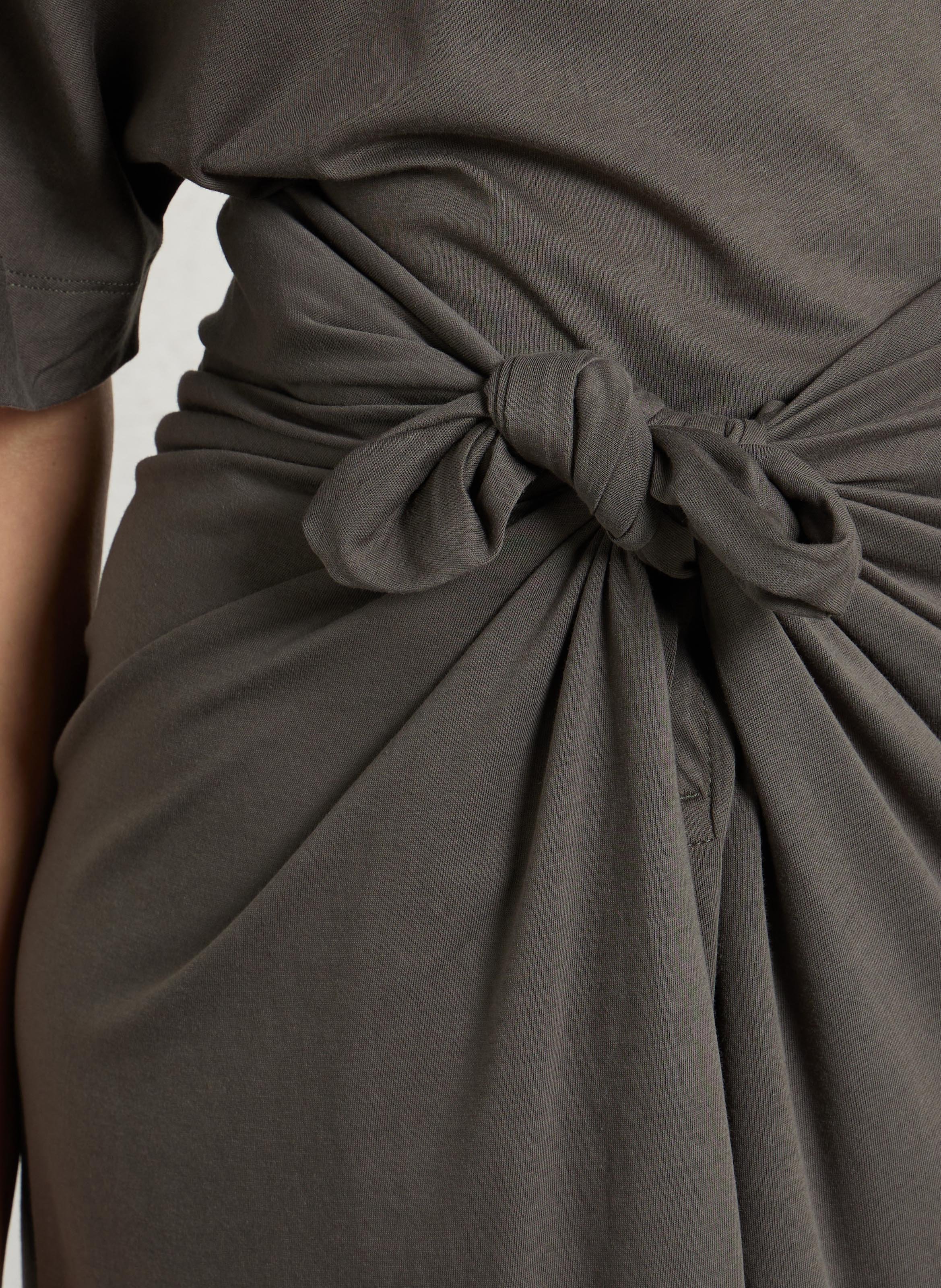 Halflange rok van biologisch katoen SOEUR Blauw