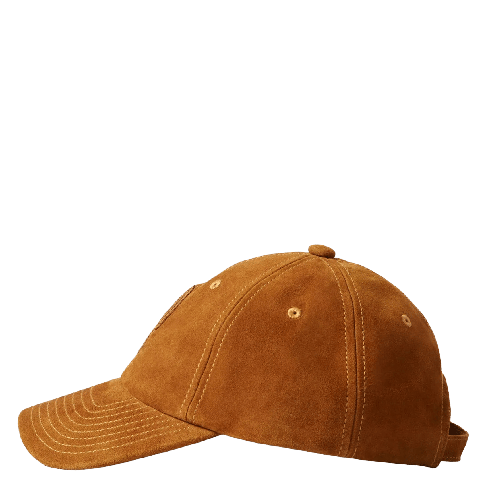 Embroidered Suede Leather Cap CLAUDIE PIERLOT Brown
